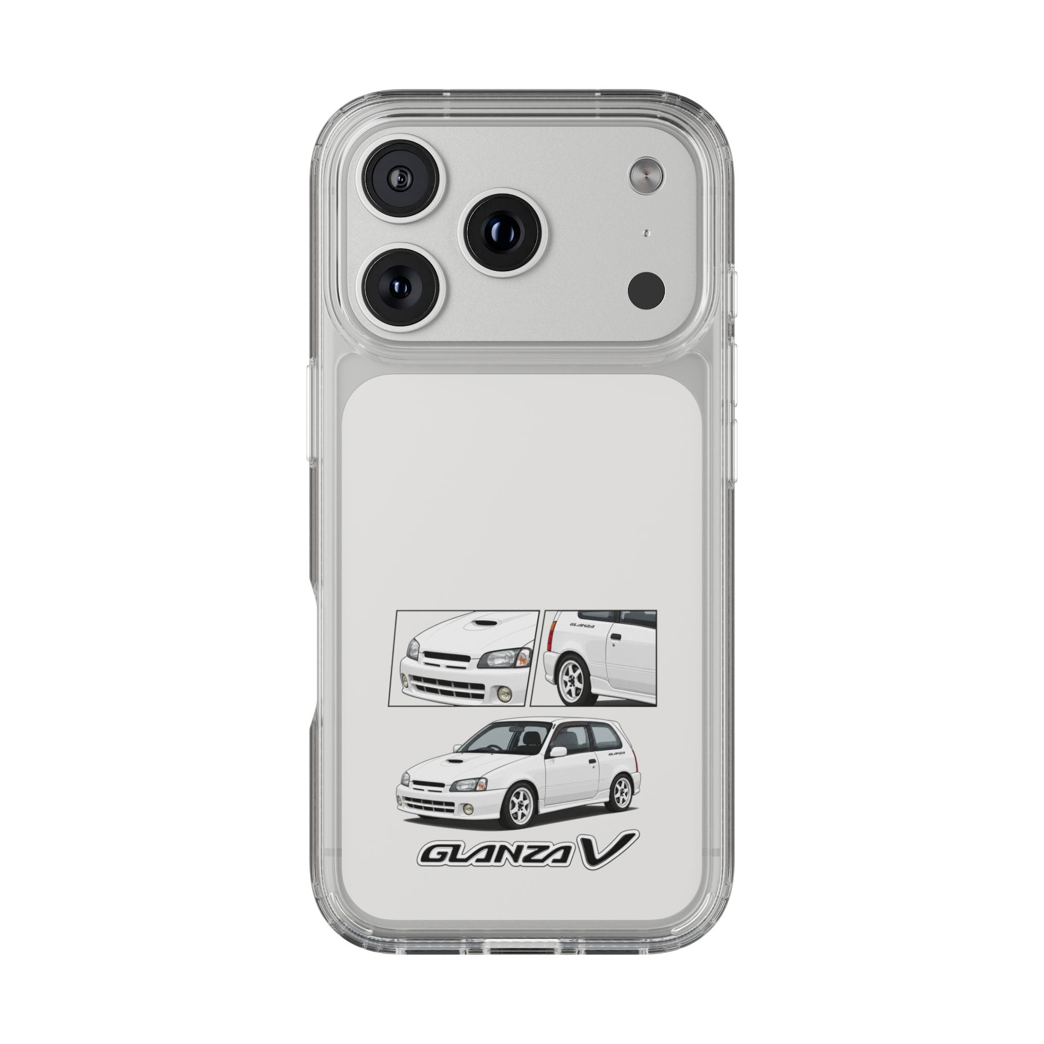 WHITE TOYOTA GLANZA PHONE CASES
