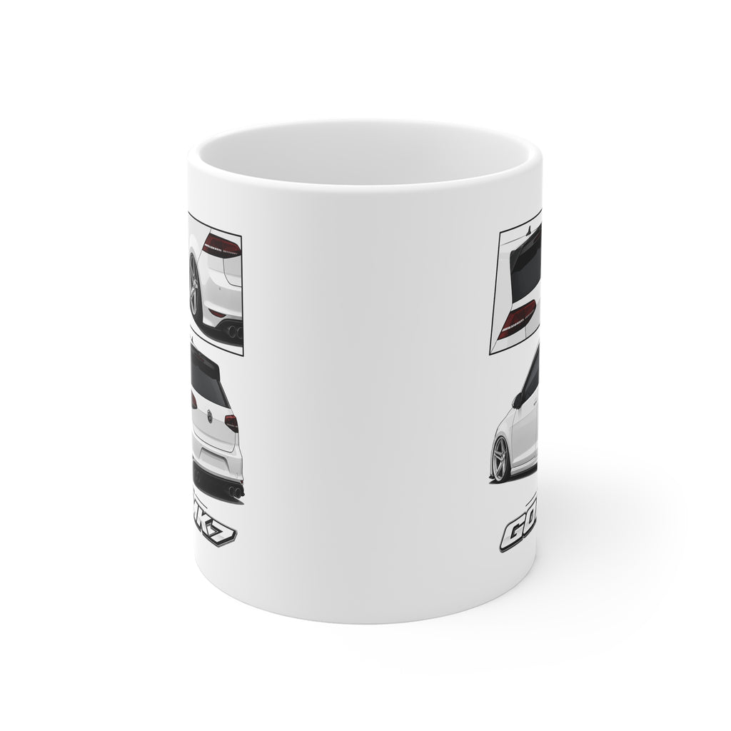 WHITE MK7 GOLF MUG