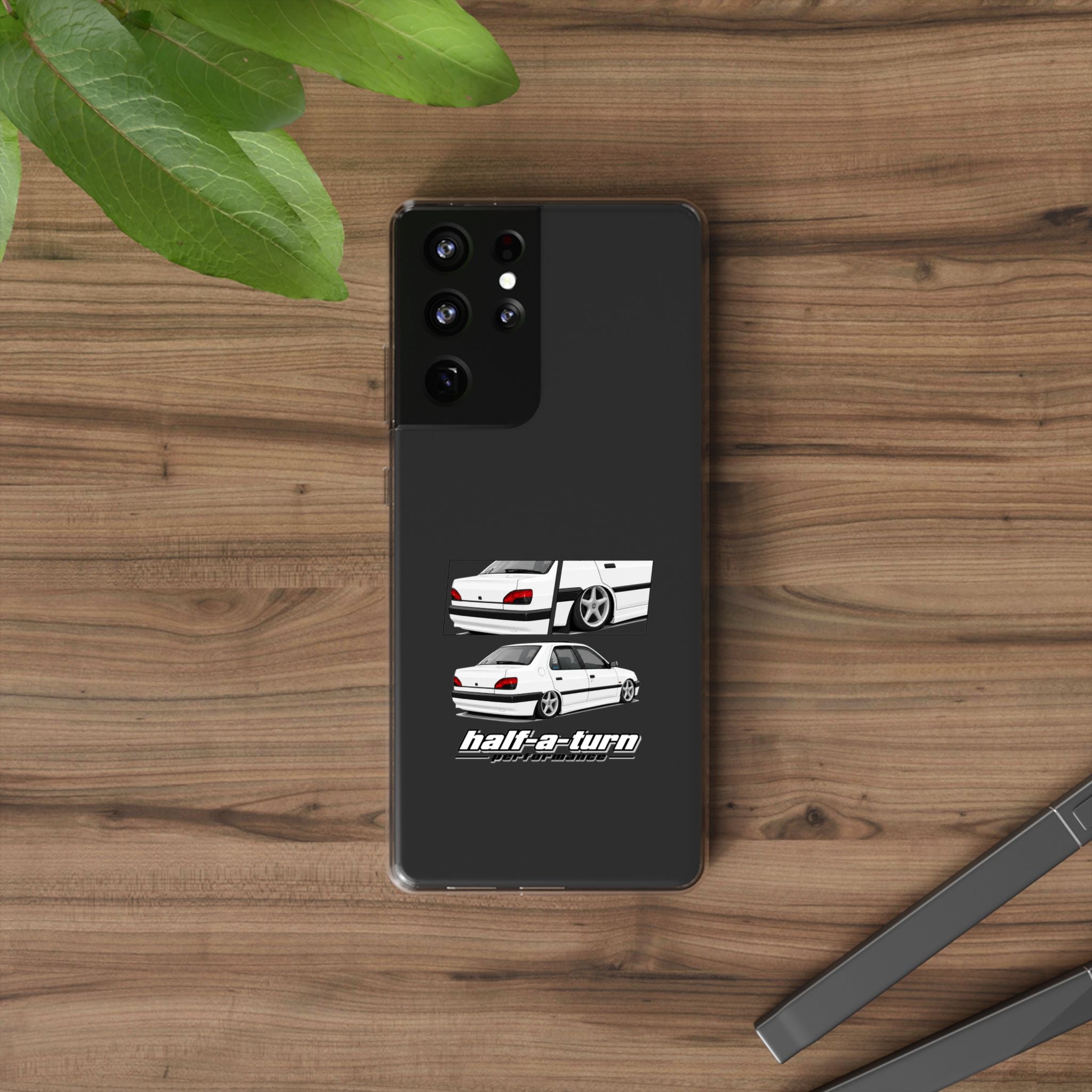 WHITE 306 SEDAN PHONE CASES