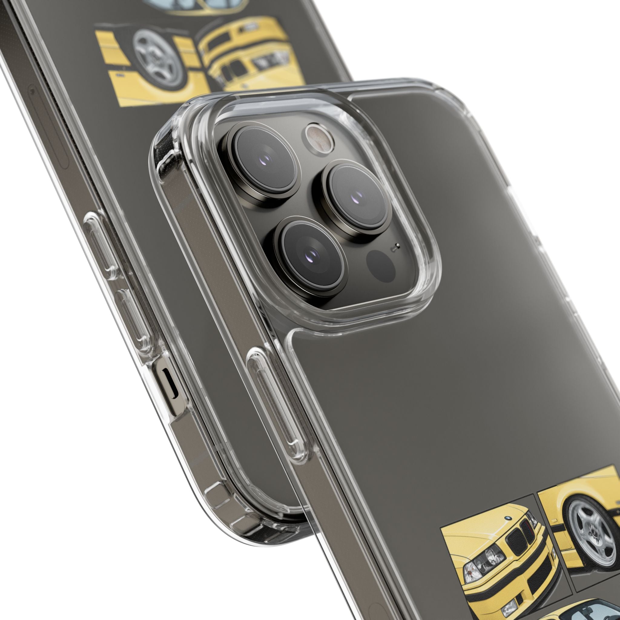 YELLOW BMW E36 PHONE CASE