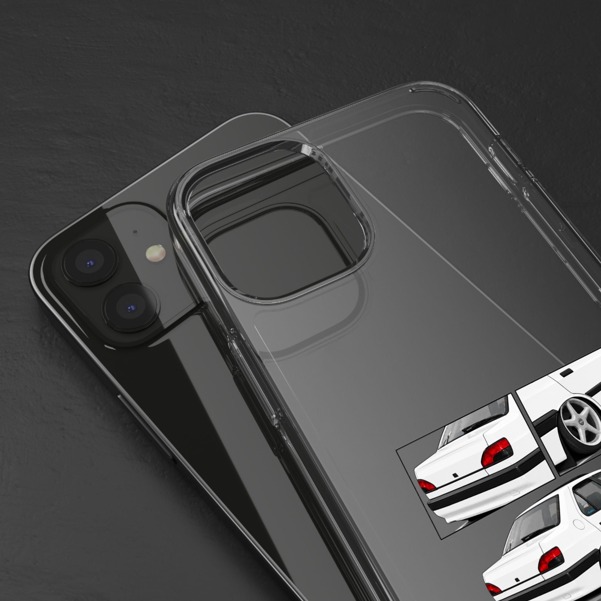 WHITE 306 SEDAN PHONE CASES