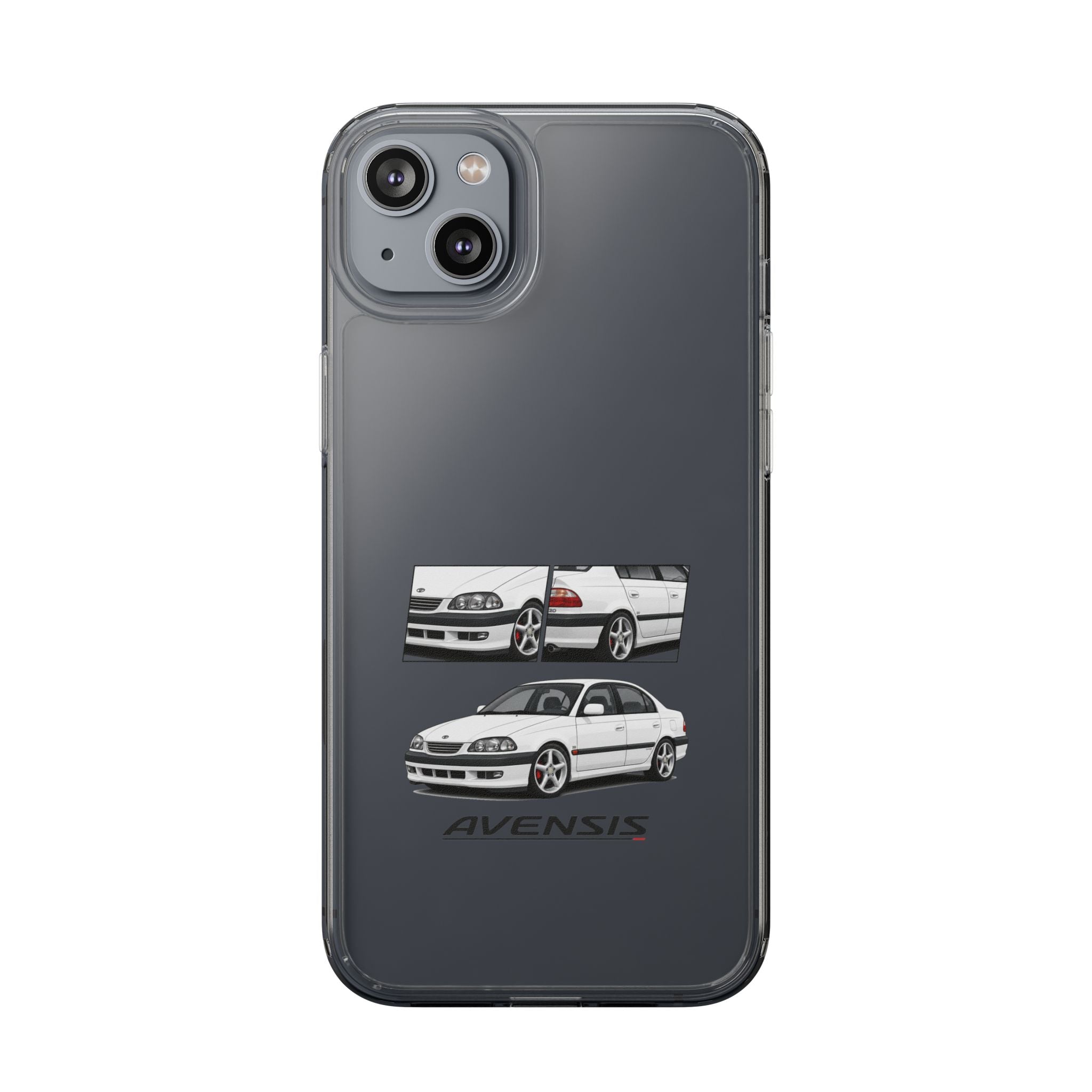 WHITE TOYOTA AVENSIS PHONE CASES