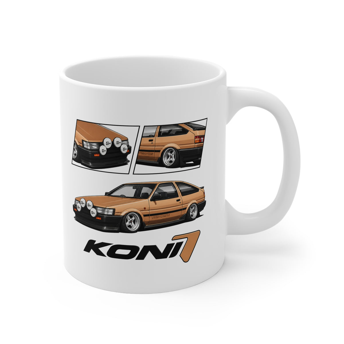 GOLD TOYOTA AE86 TWIN CAM MUG