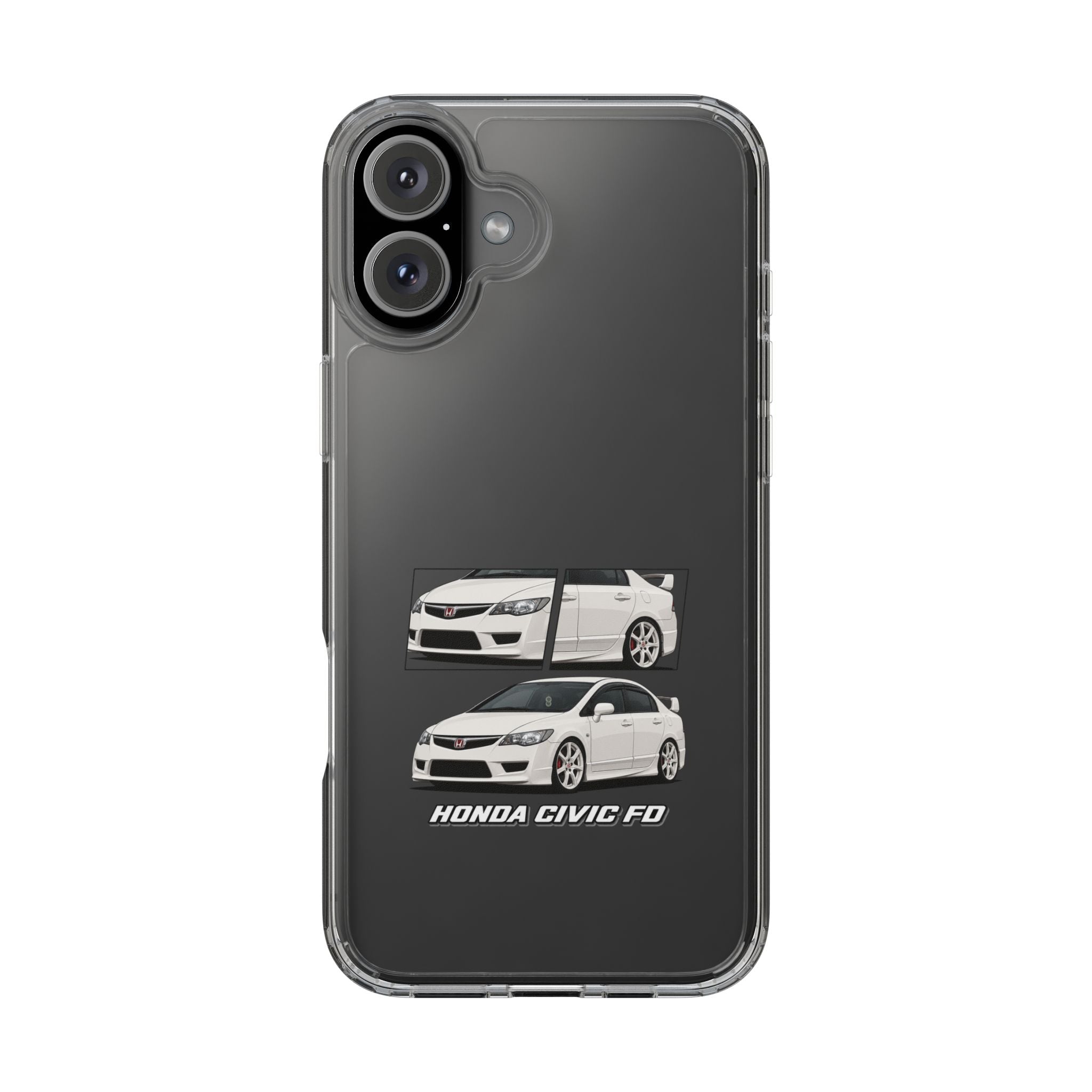 WHITE CIVIC FD PHONE CASES