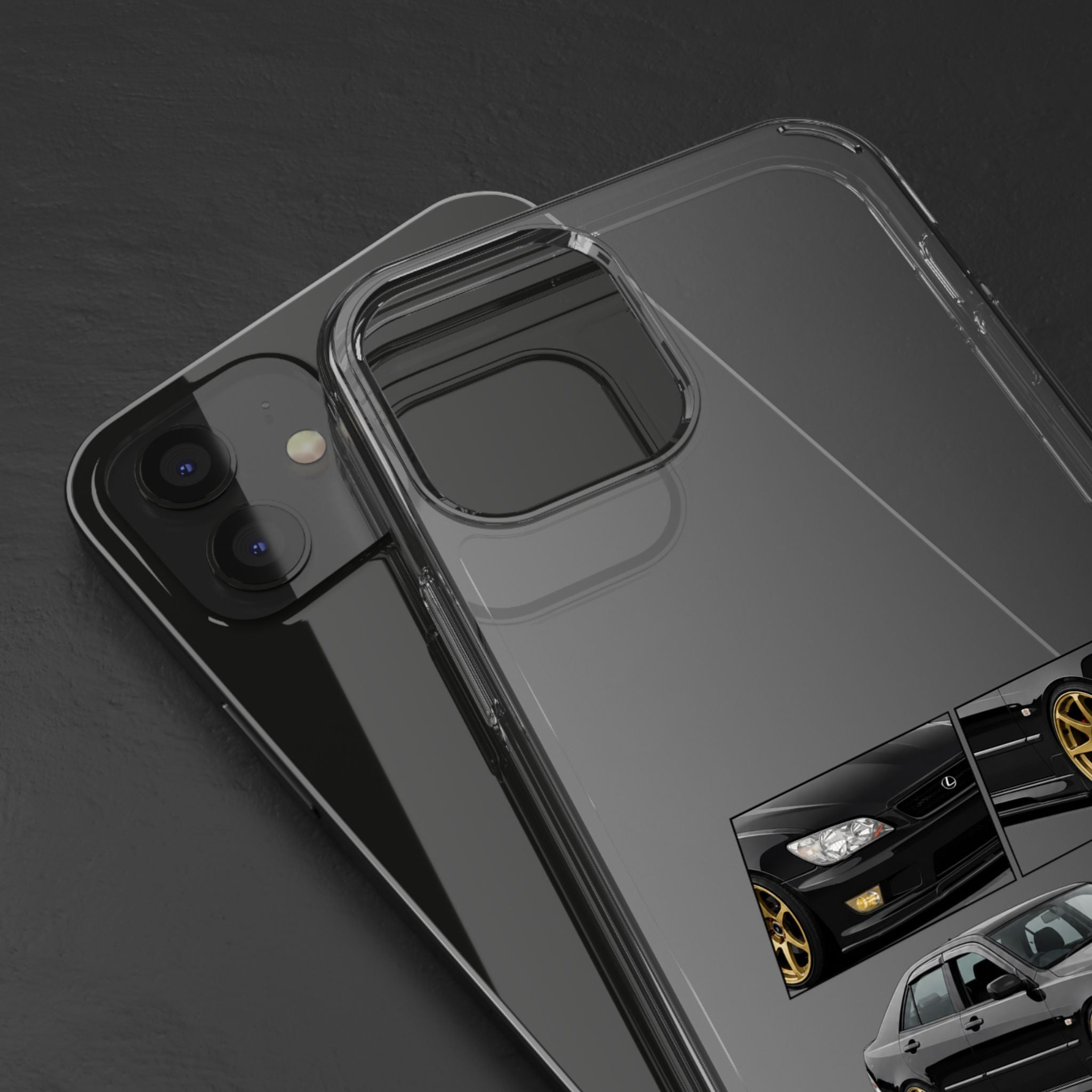 BLACK LEXUS IS200 PHONE CASES