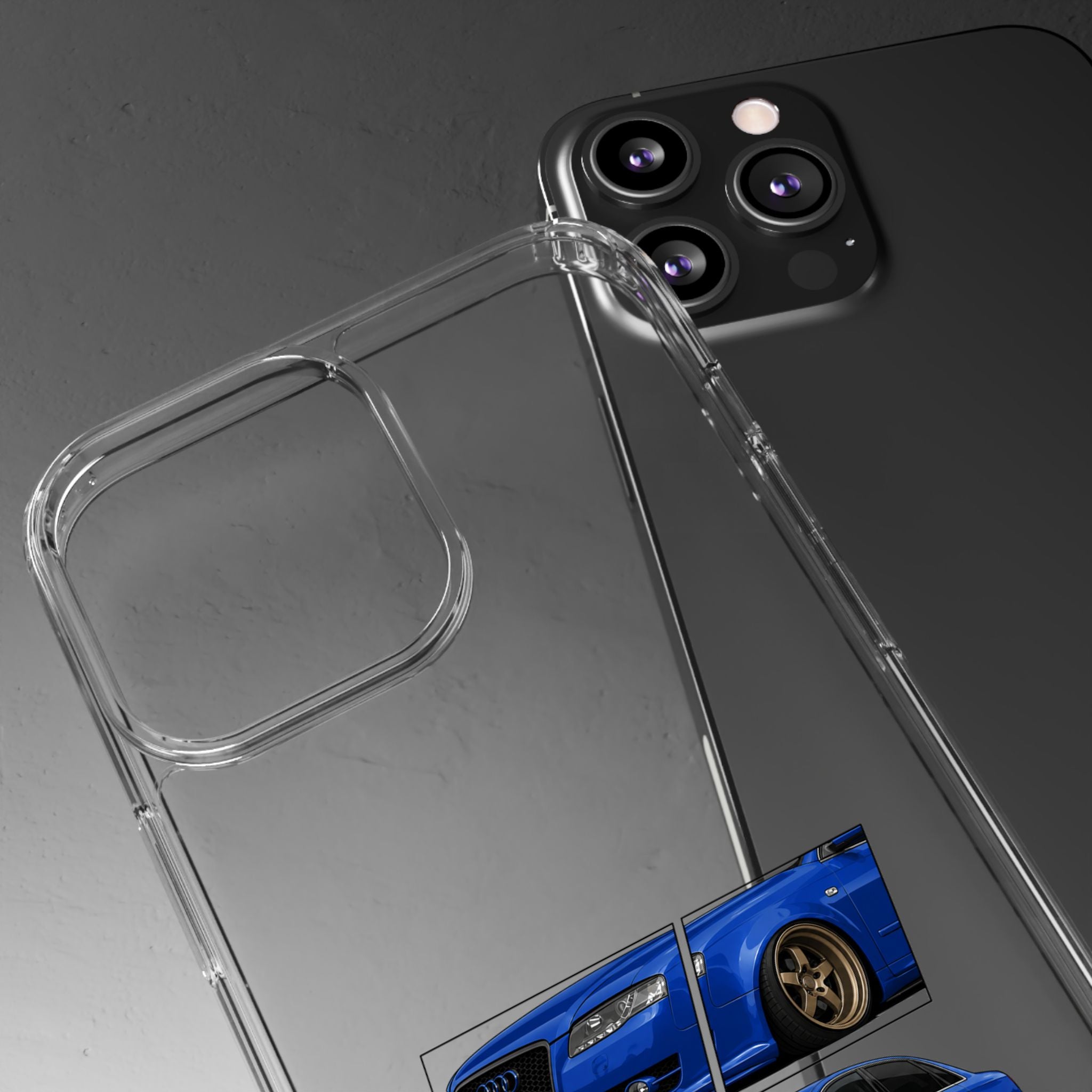 BLUE B7 AUDI A4 PHONE CASES