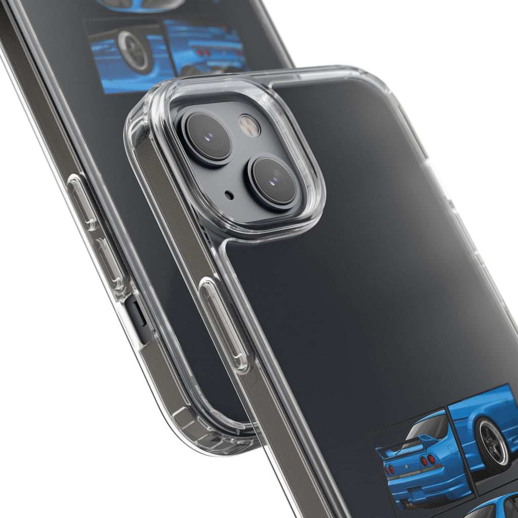BLUE SKYLINE R33 PHONE CASE