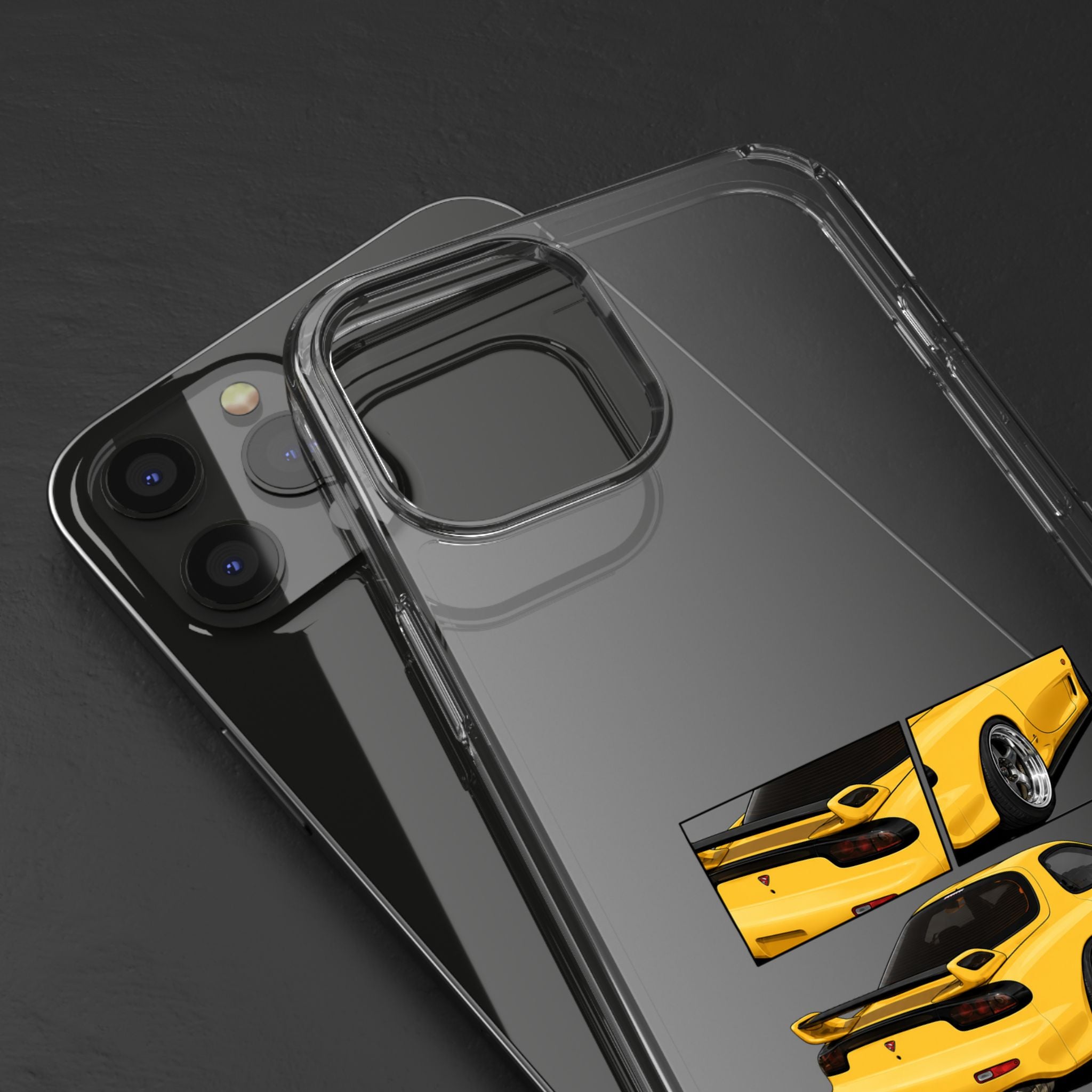 YELLOW MAZDA RX7 PHONE CASES