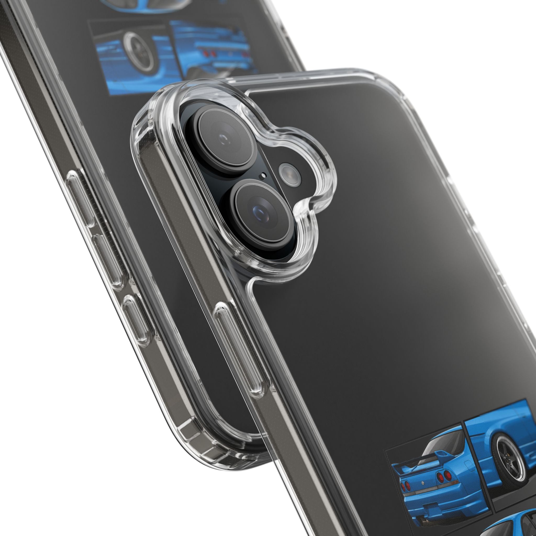 BLUE SKYLINE R33 PHONE CASE