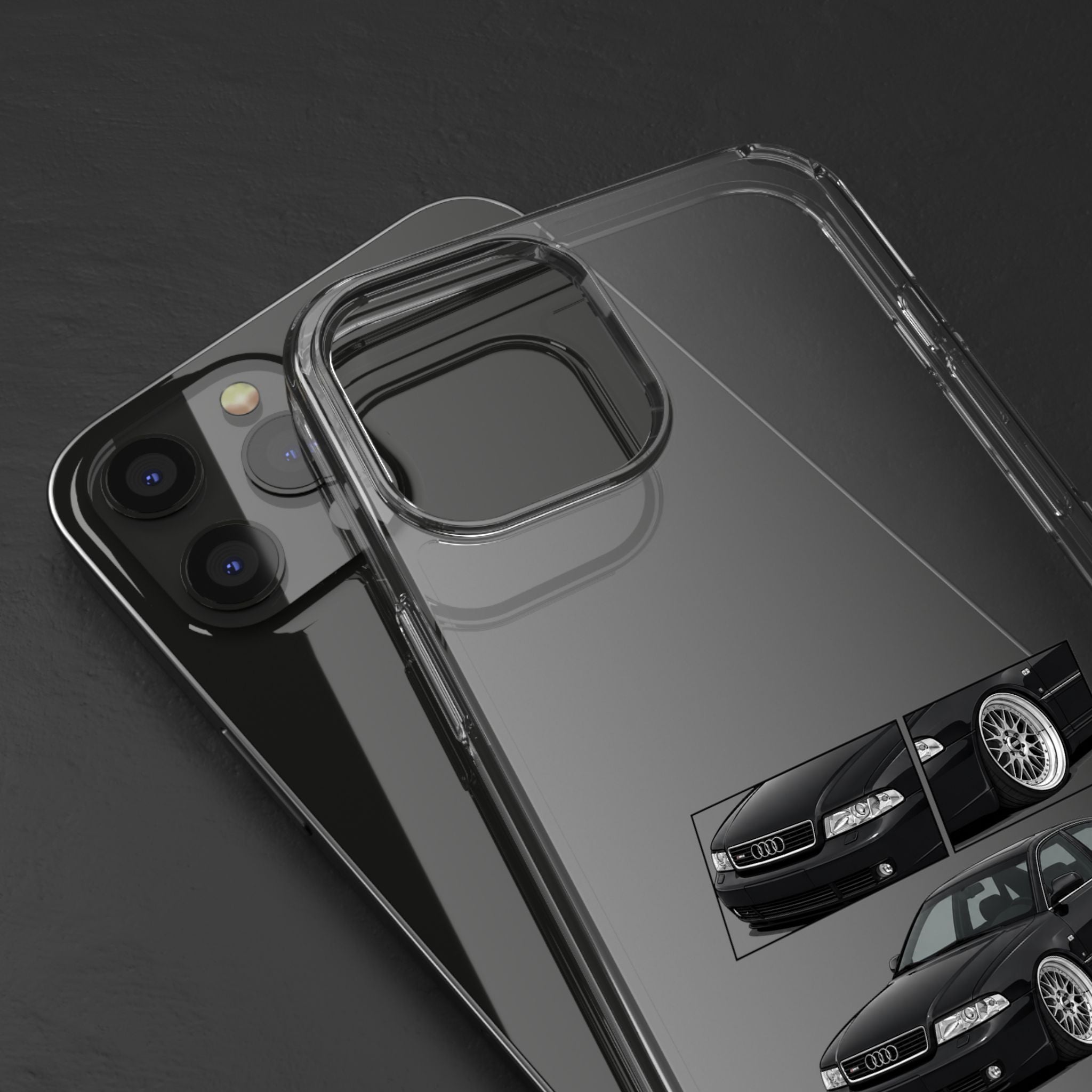 BLACK B5 AUDI A4 PHONE CASES