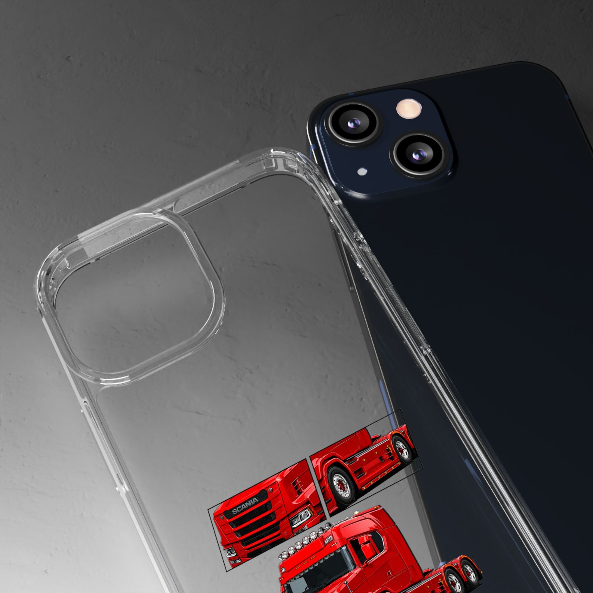 RED SCANIA T-CAB PHONE CASES