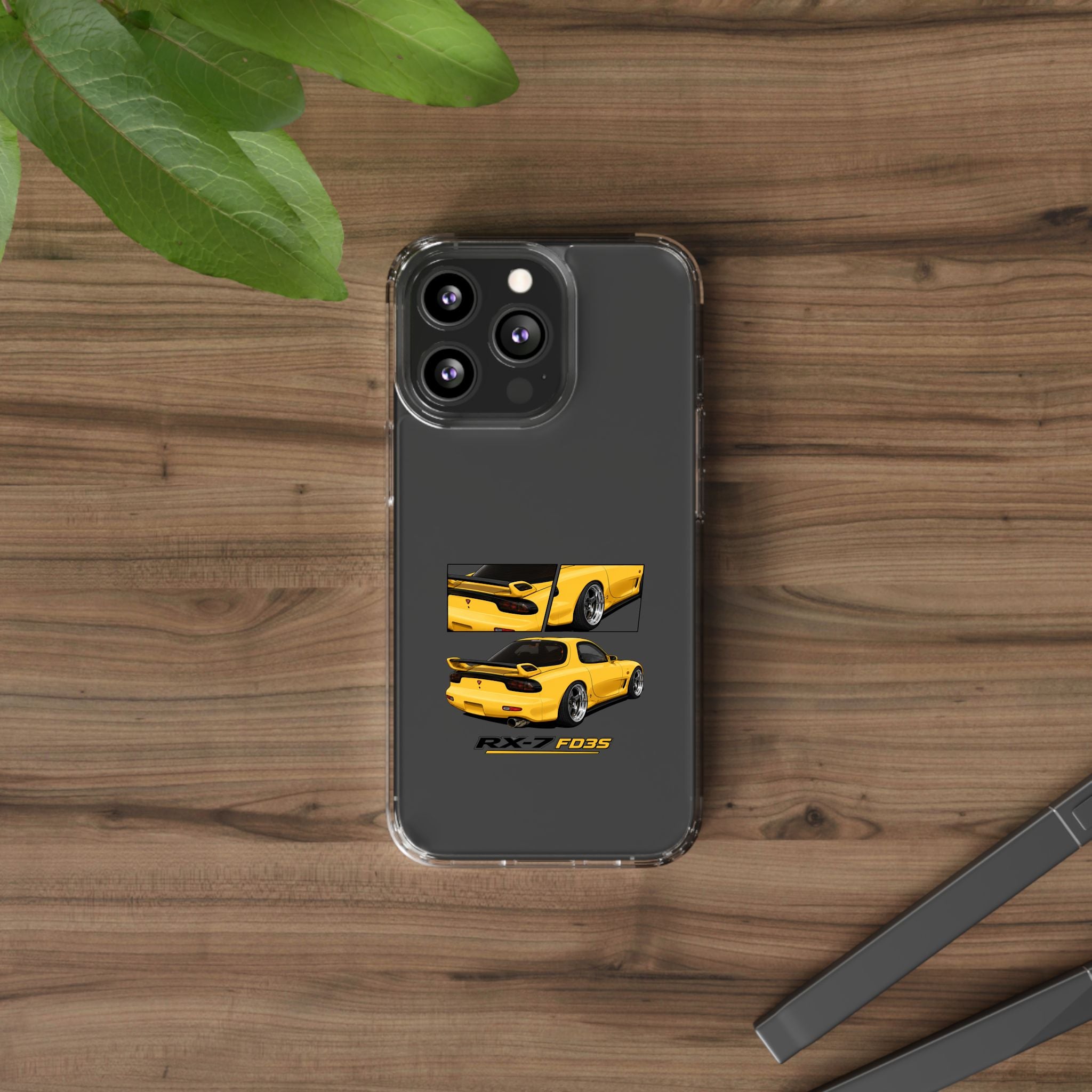YELLOW MAZDA RX7 PHONE CASES