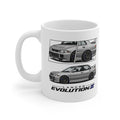 SILVER MITSUBISHI LANCER EVO 3 MUG
