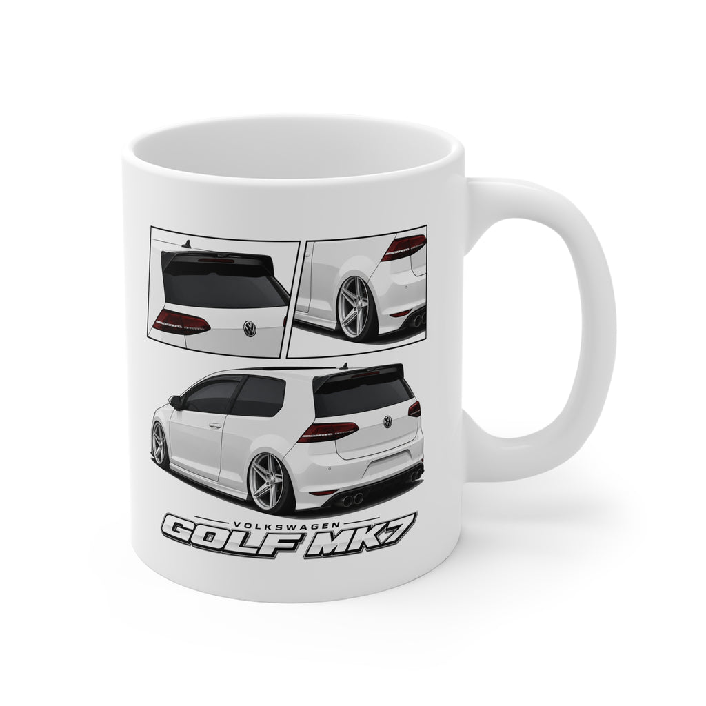 WHITE MK7 GOLF MUG