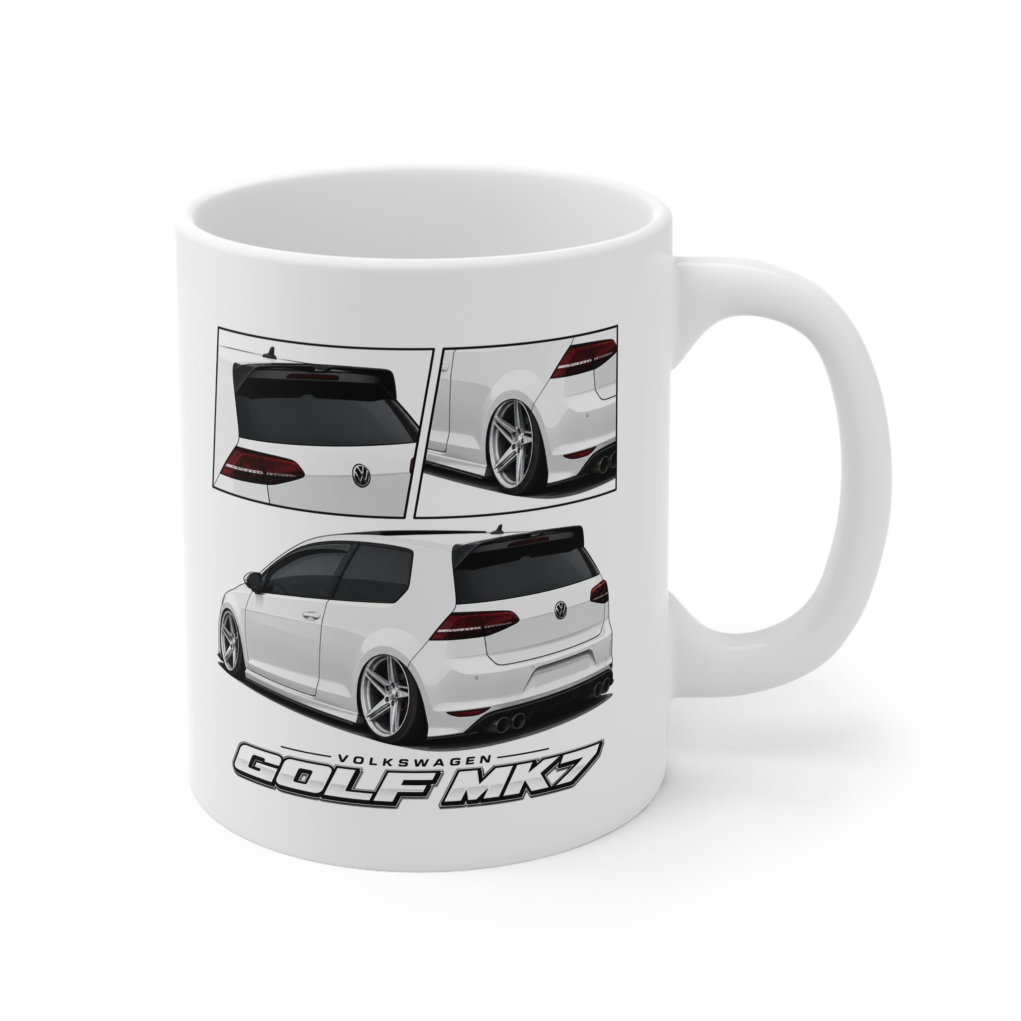 WHITE MK7 GOLF MUG