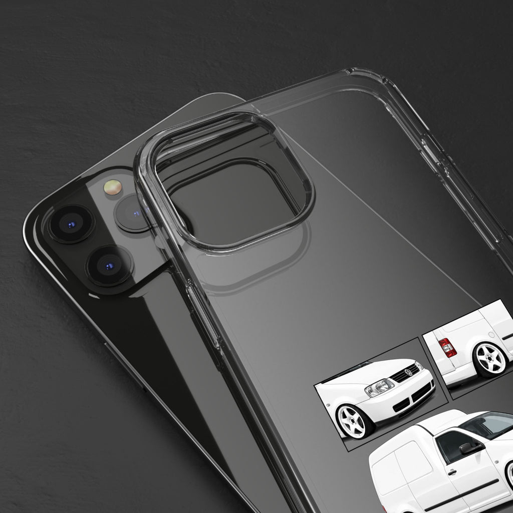 WHITE VW CADDY PHONE CASES