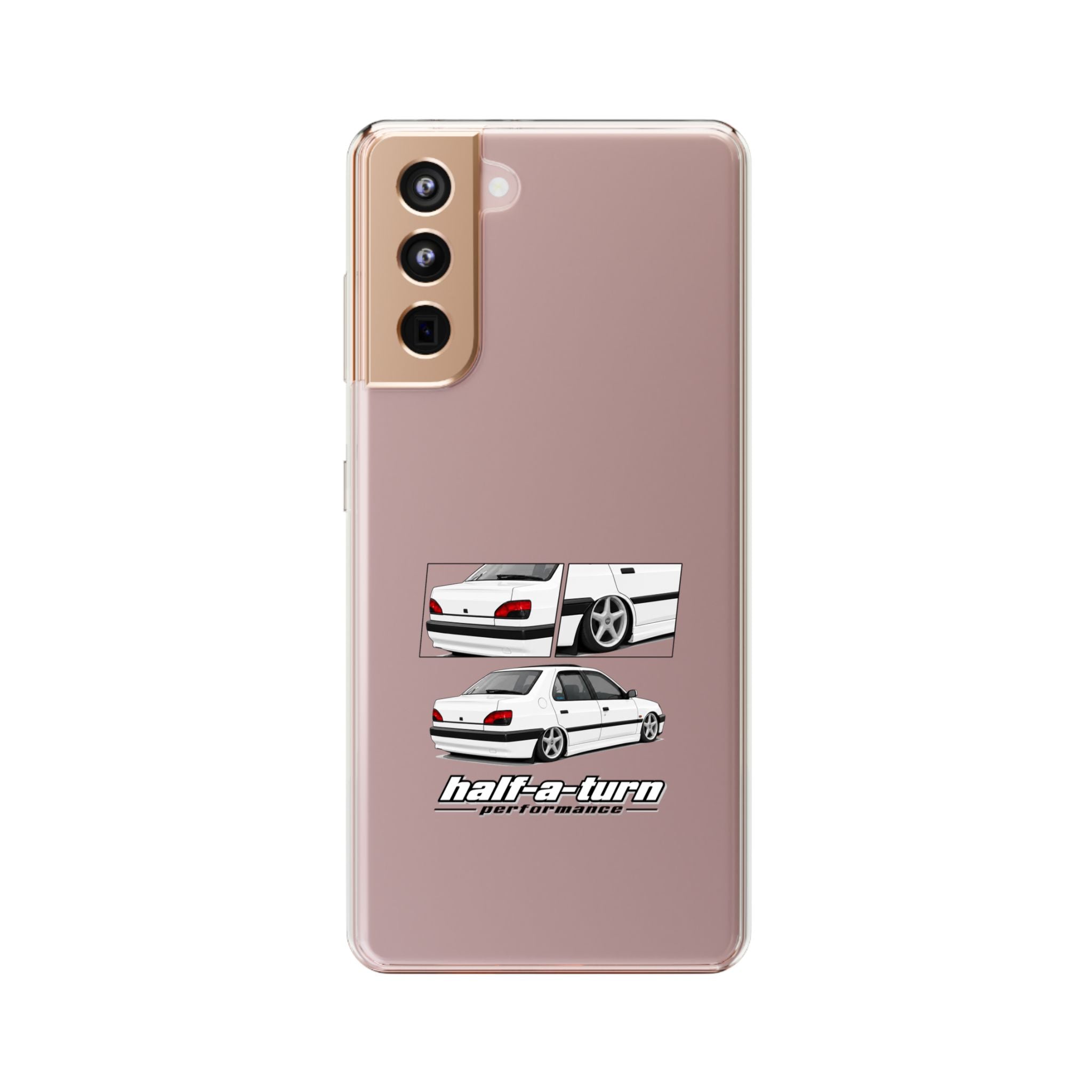 WHITE 306 SEDAN PHONE CASES