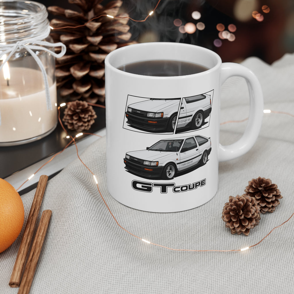 WHITE TOYOTA AE86 TWIN CAM MUG