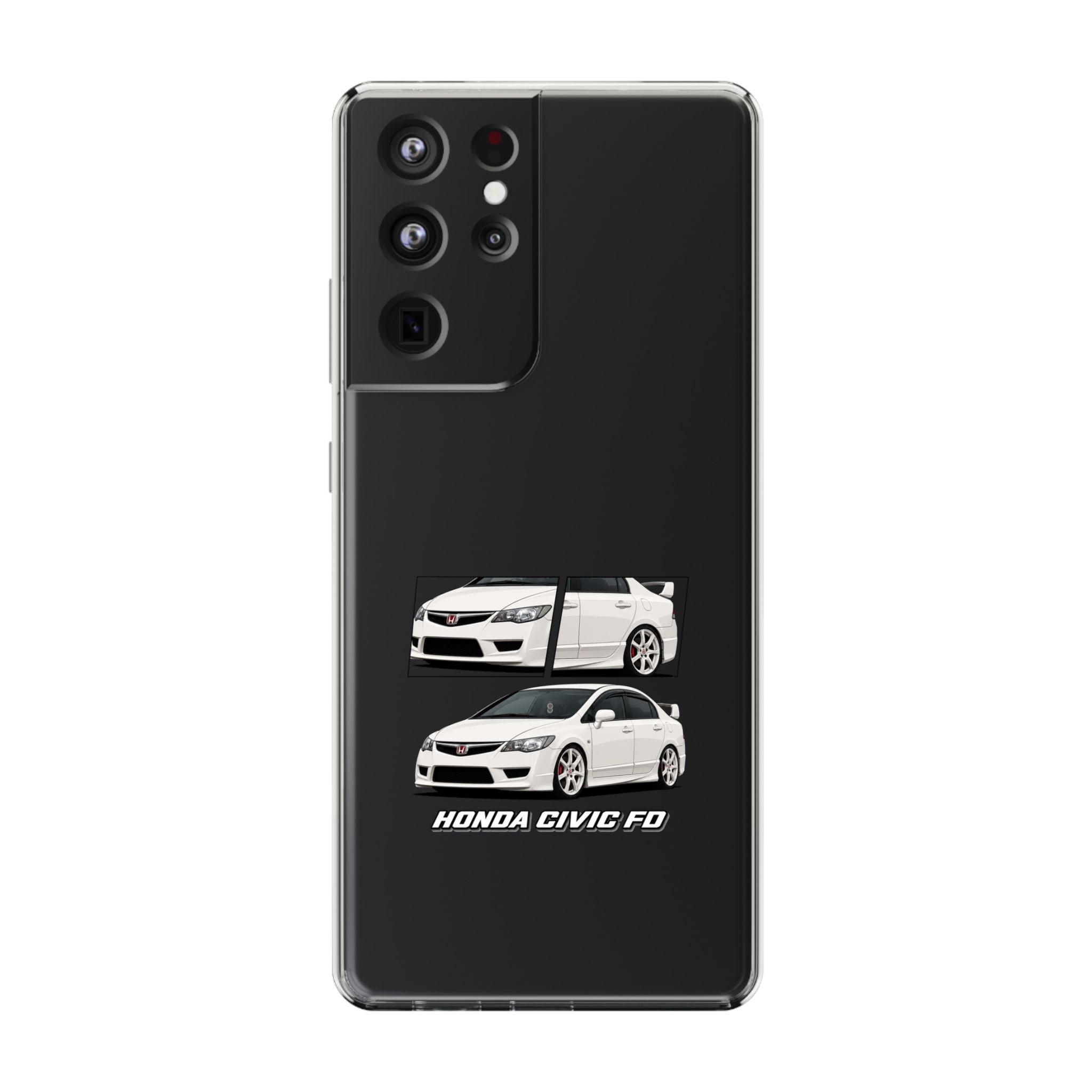 WHITE CIVIC FD PHONE CASES