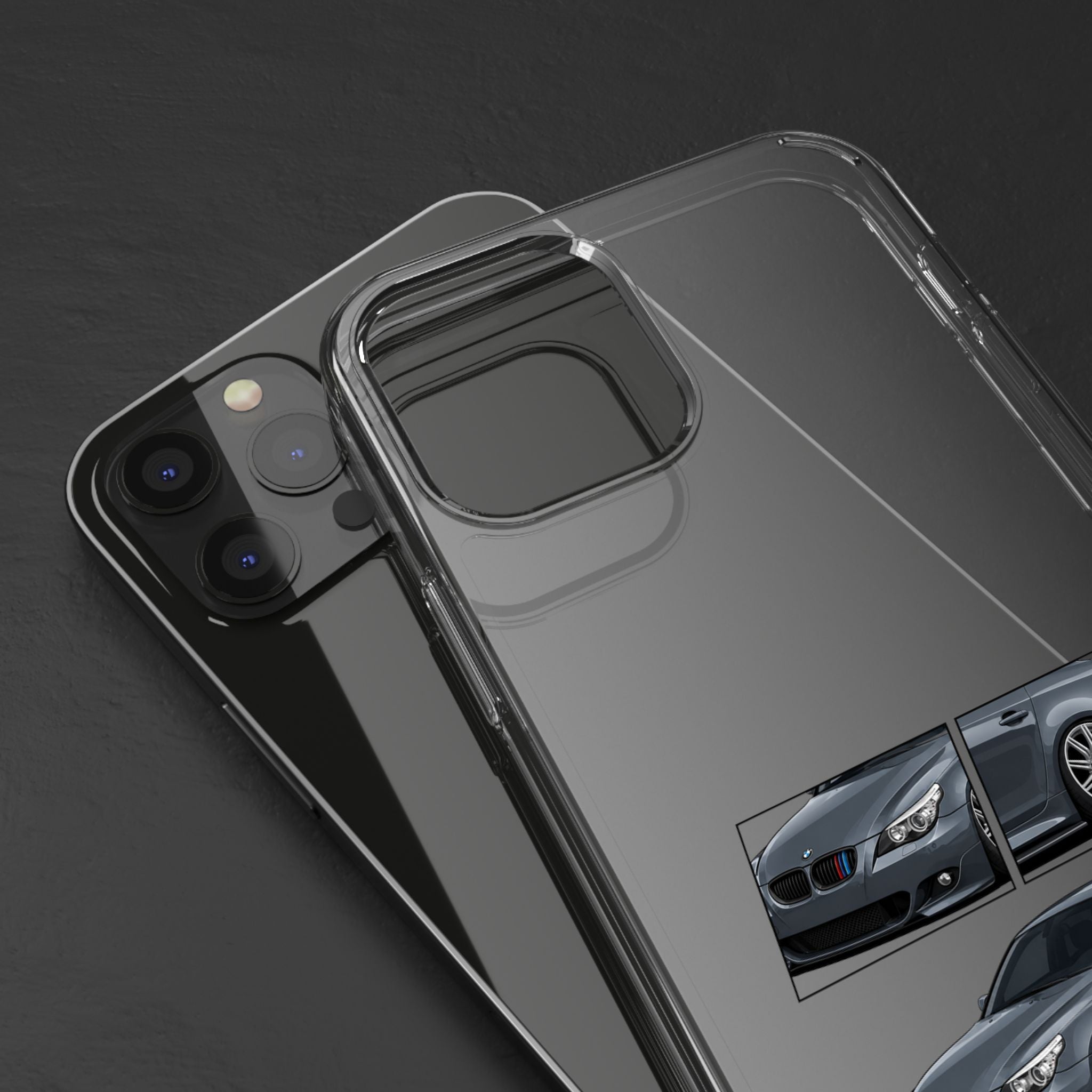 GREY BMW E60 PHONE CASES