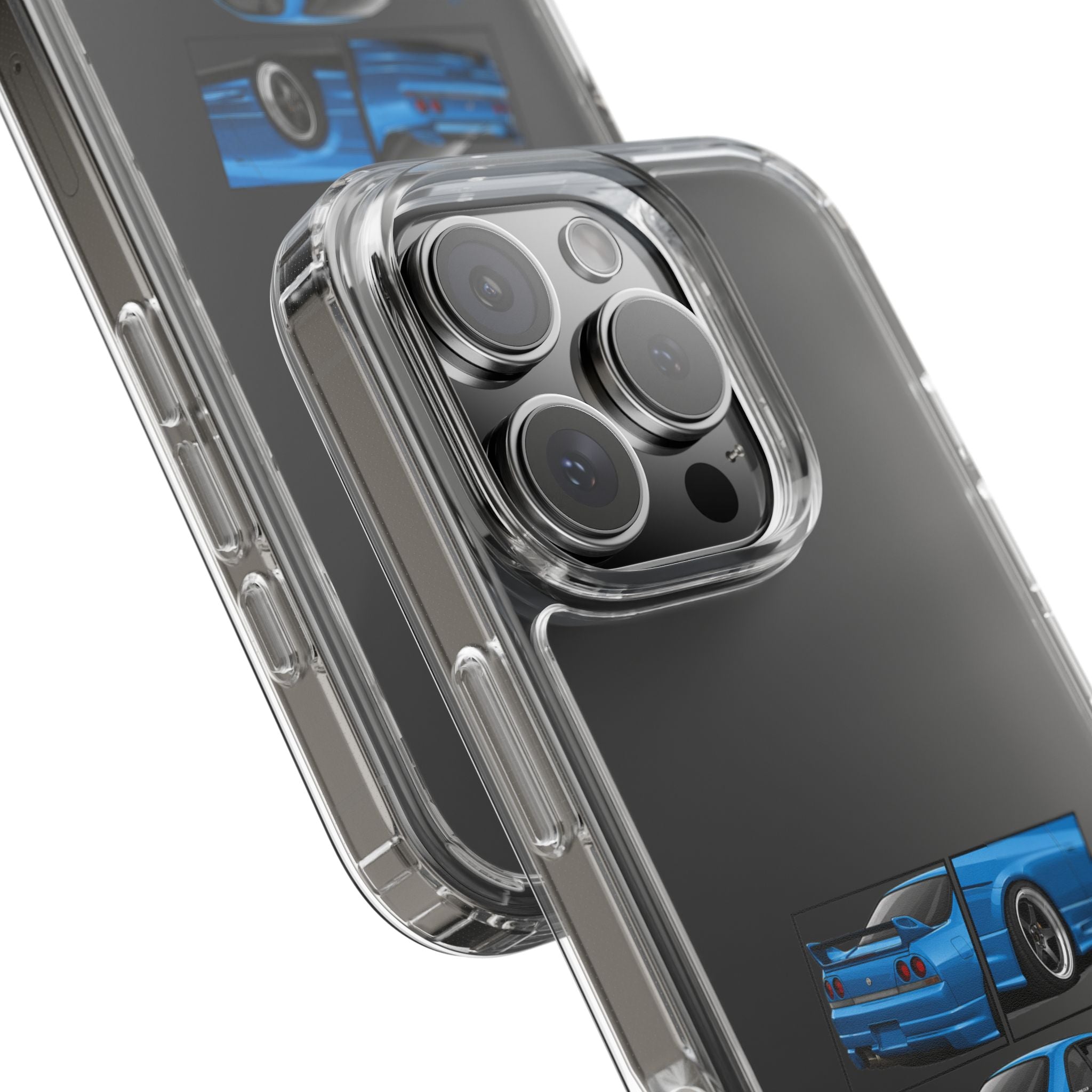 BLUE SKYLINE R33 PHONE CASE