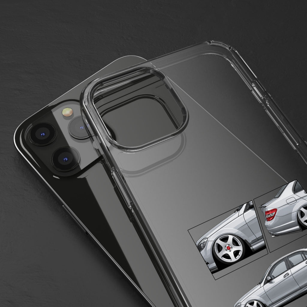 SILVER MERC C-CLASS PHONE CASES