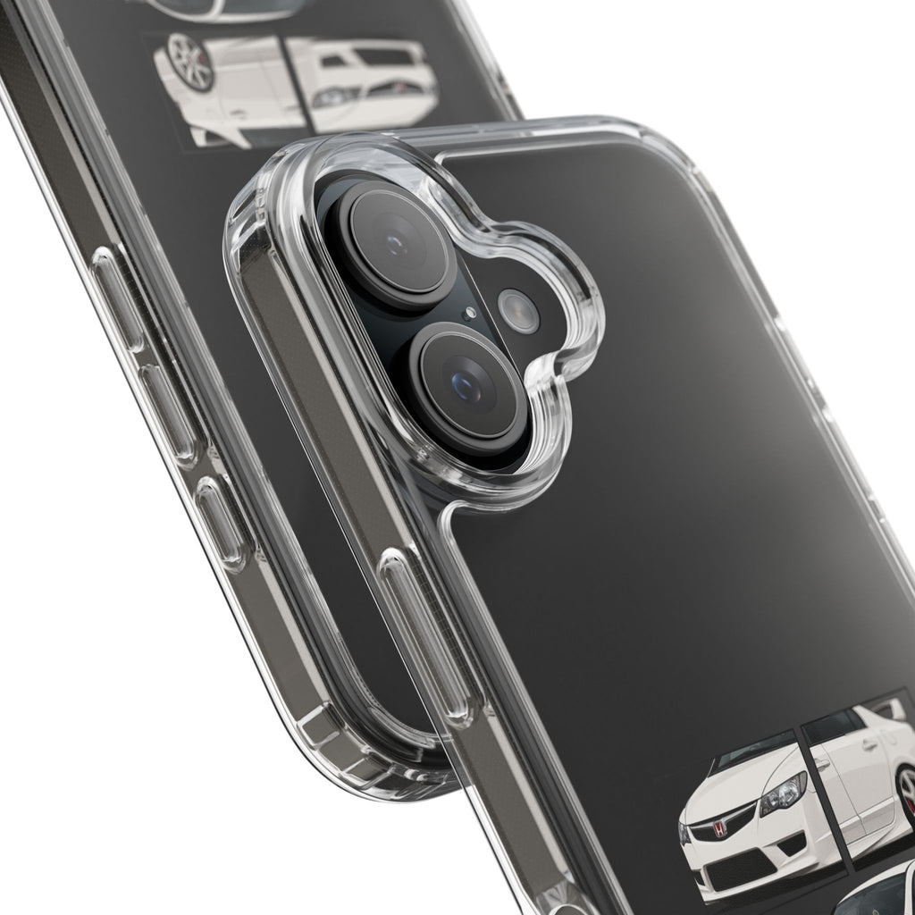 WHITE CIVIC FD PHONE CASES