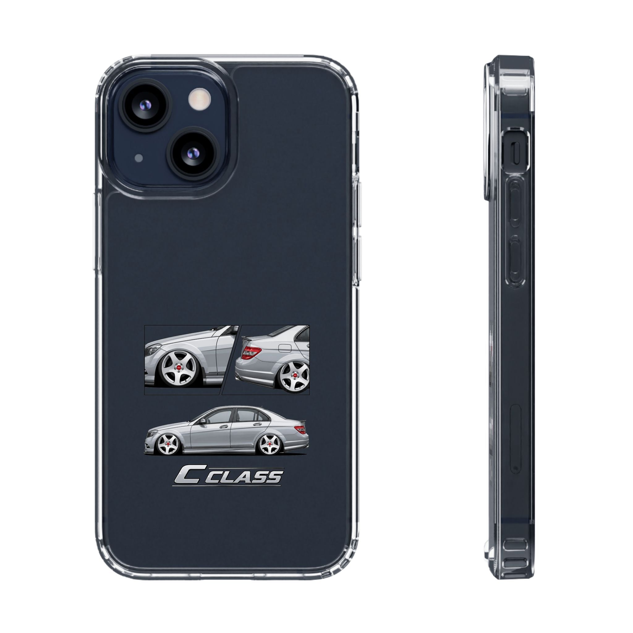 SILVER MERC C-CLASS PHONE CASES