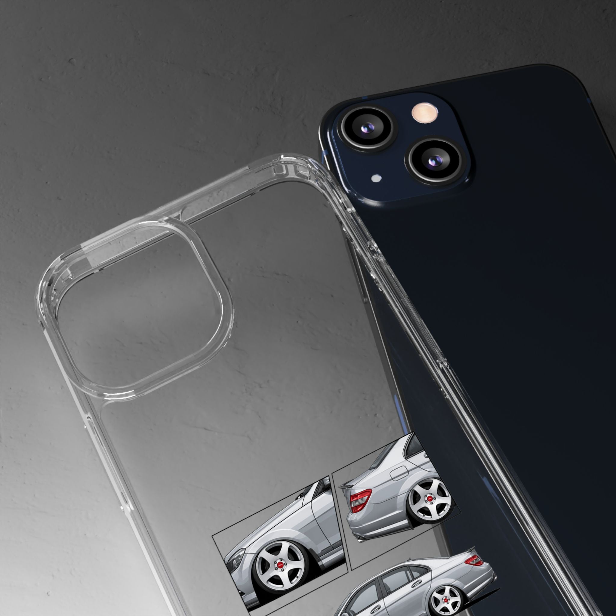 SILVER MERC C-CLASS PHONE CASES