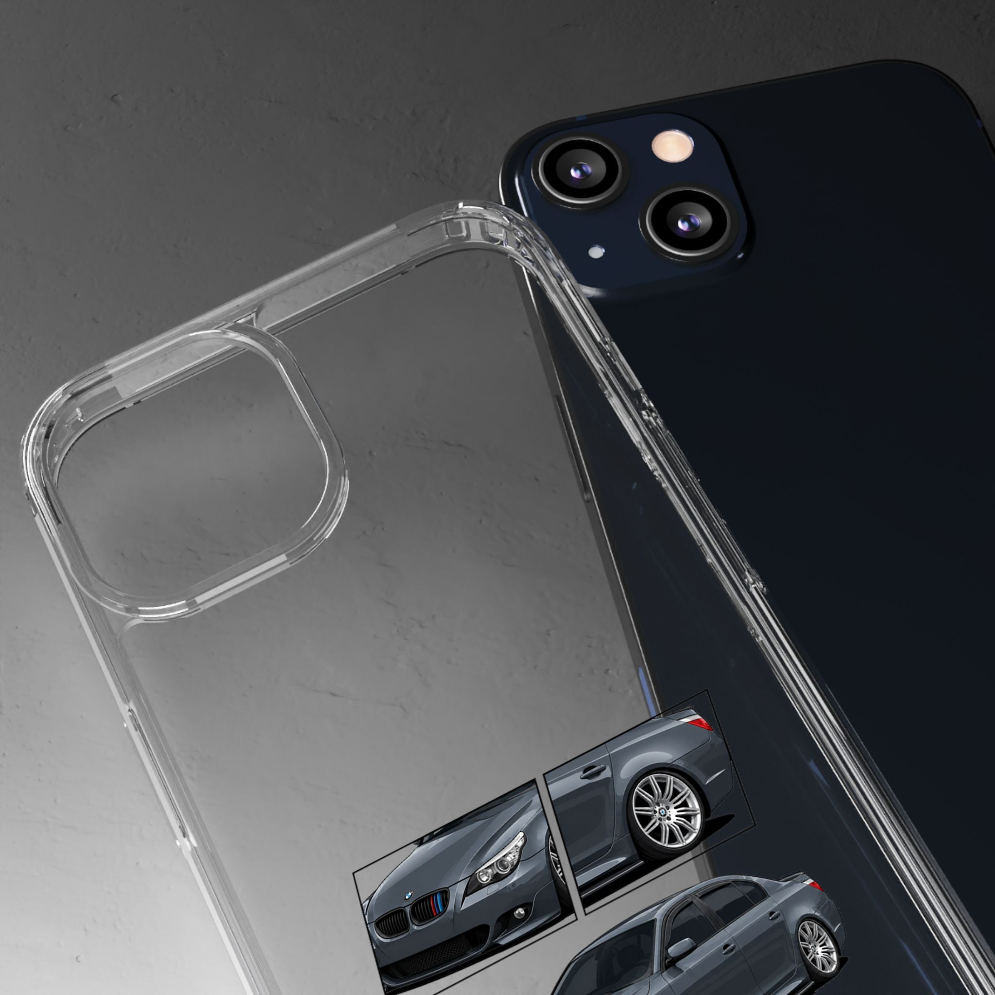 GREY BMW E60 PHONE CASES