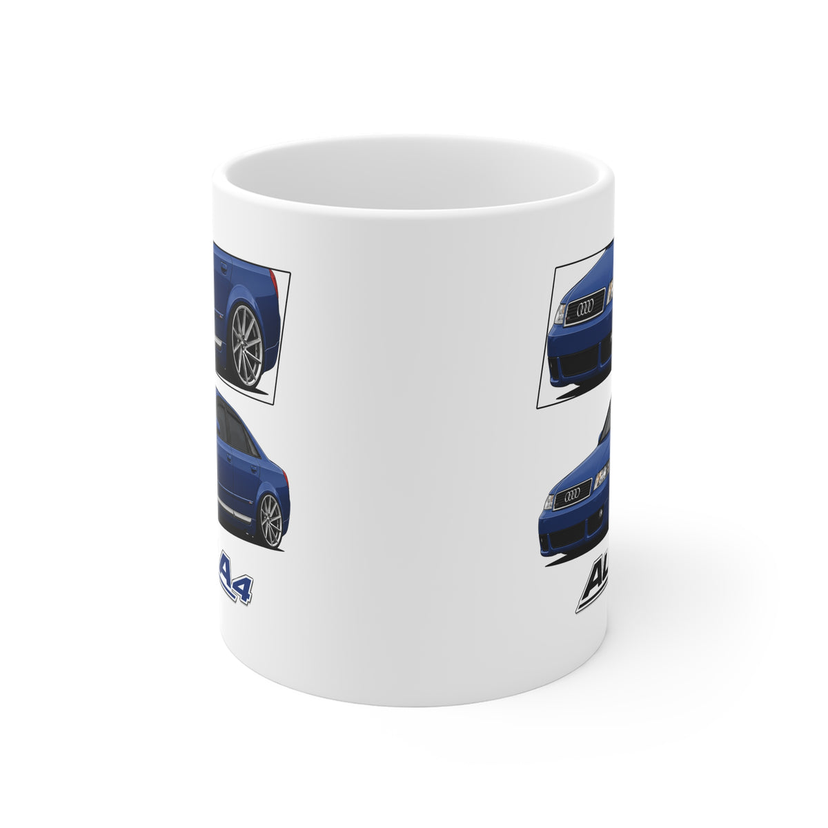 BLUE AUDI A4 MUG