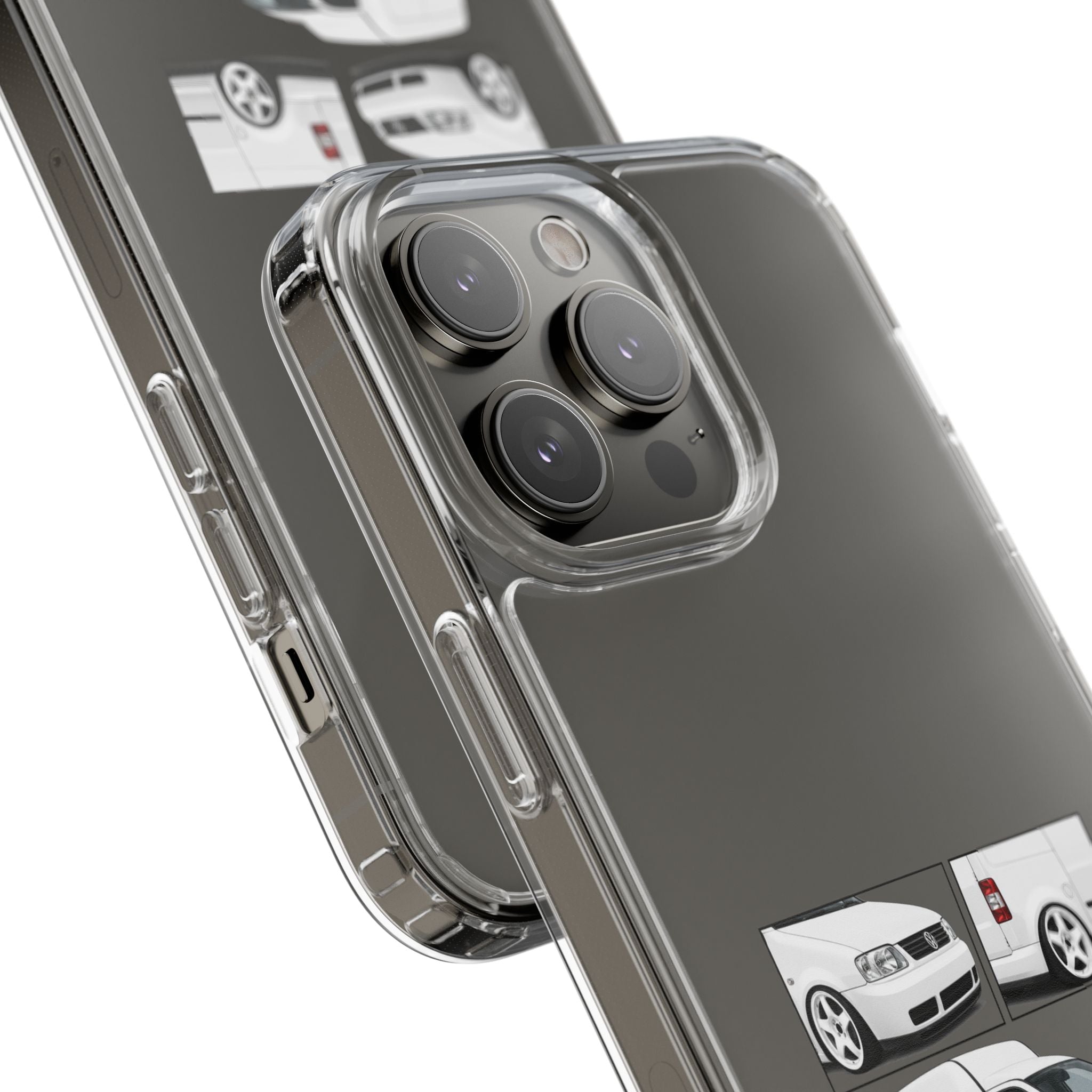 WHITE VW CADDY PHONE CASES