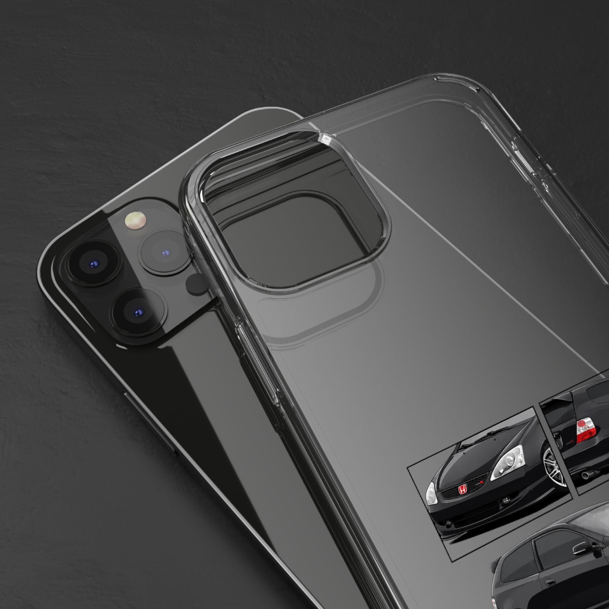 BLACK EP3 TYPE R PHONE CASES