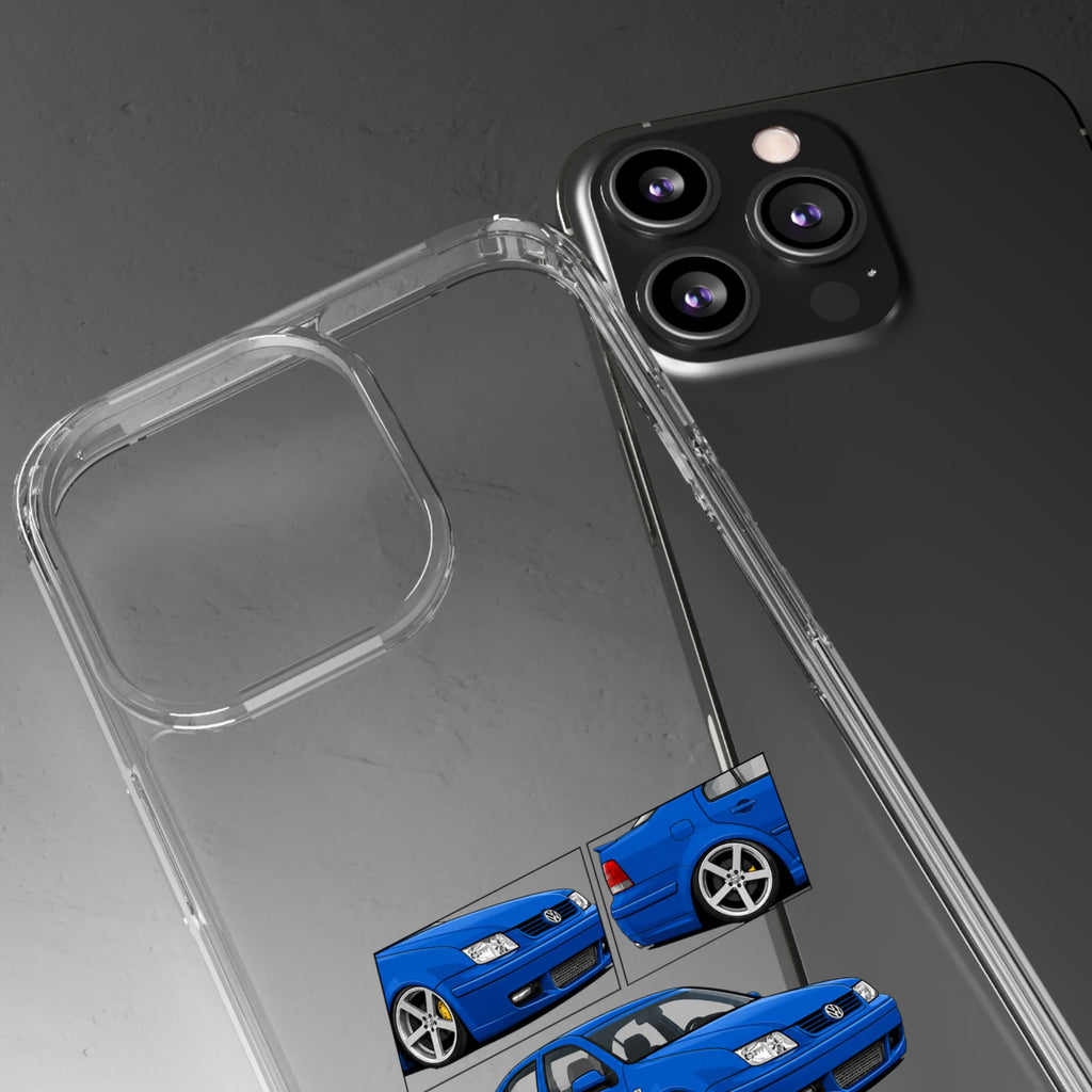 BLUE VOLKSWAGEN BORA PHONE CASES