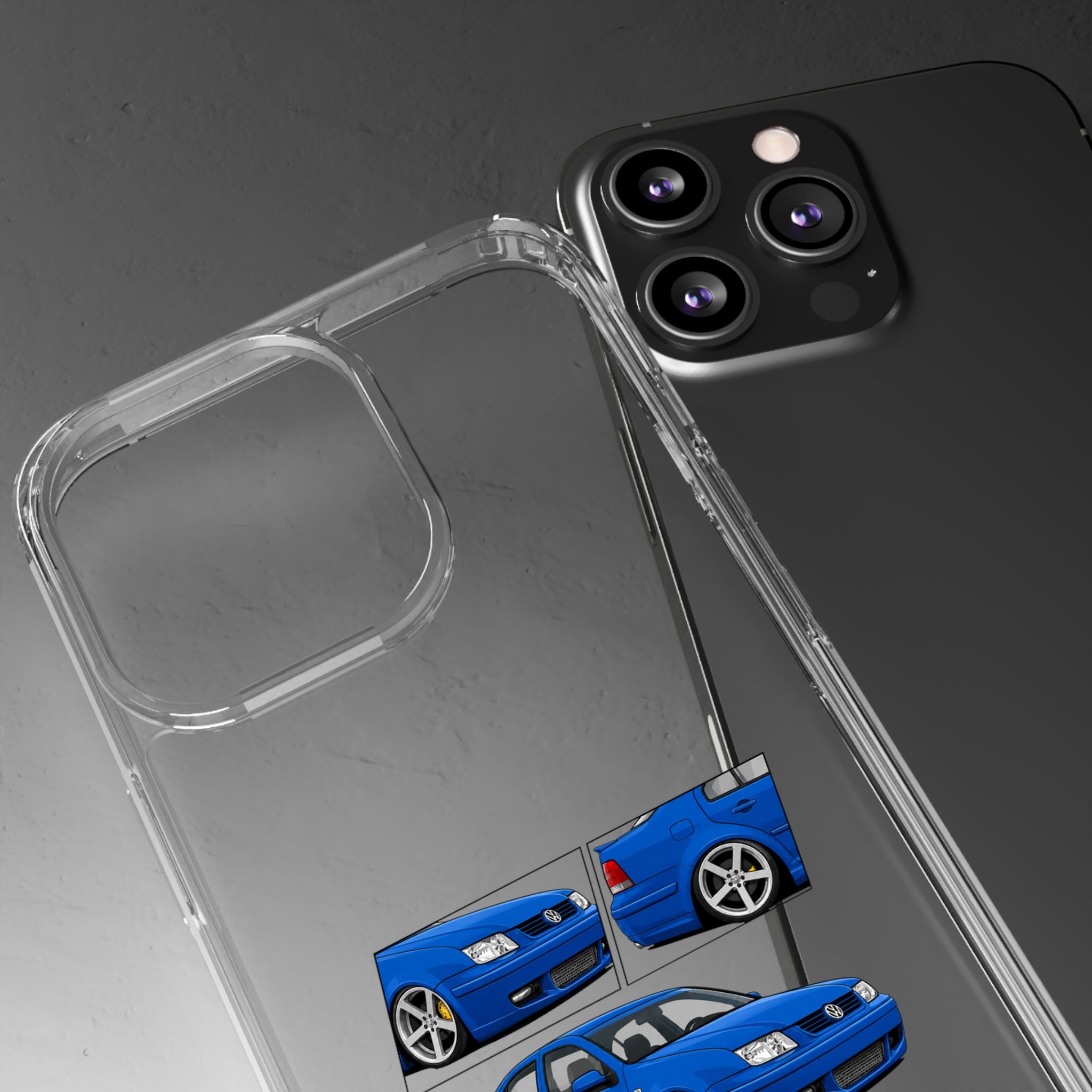 BLUE VOLKSWAGEN BORA PHONE CASES
