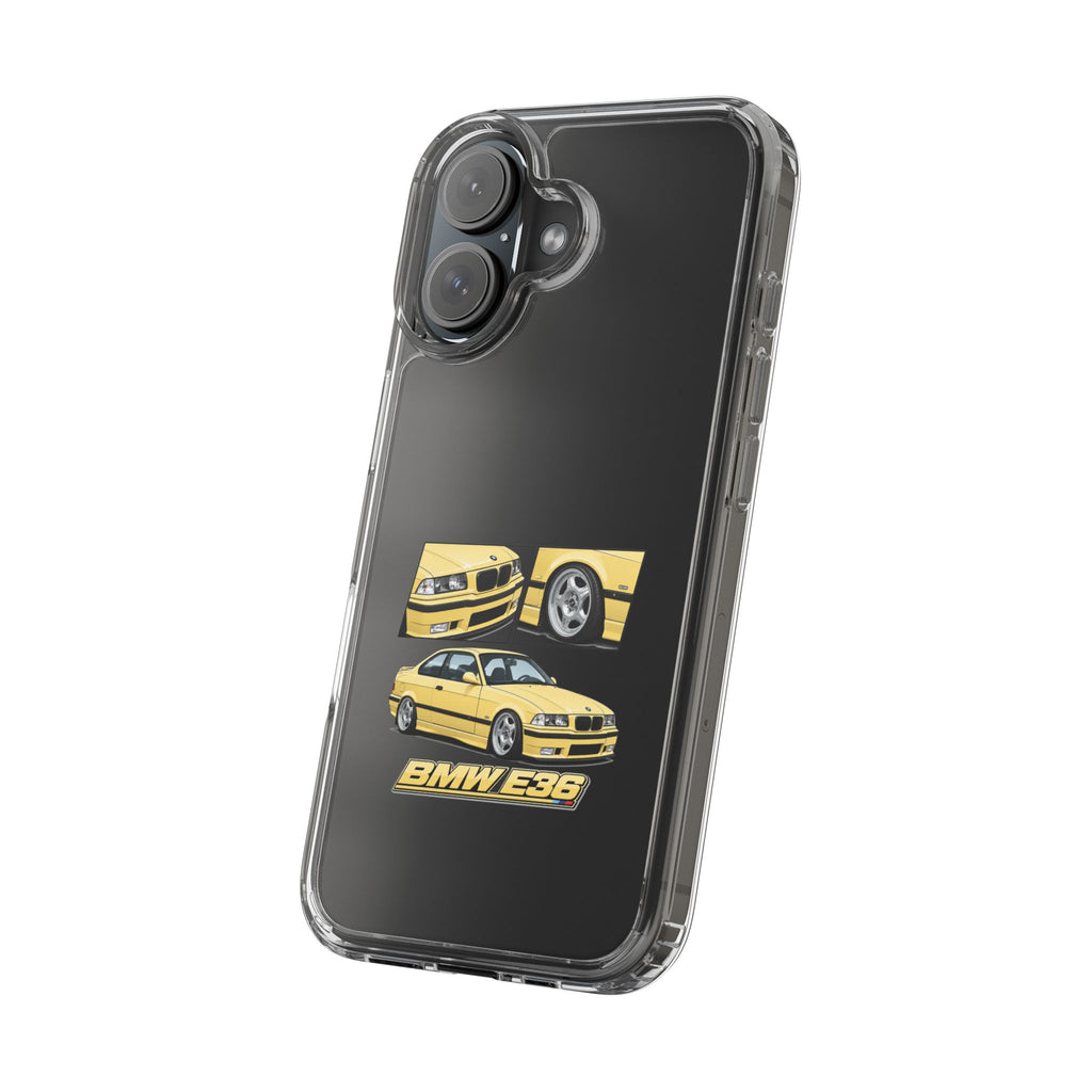 YELLOW BMW E36 PHONE CASE