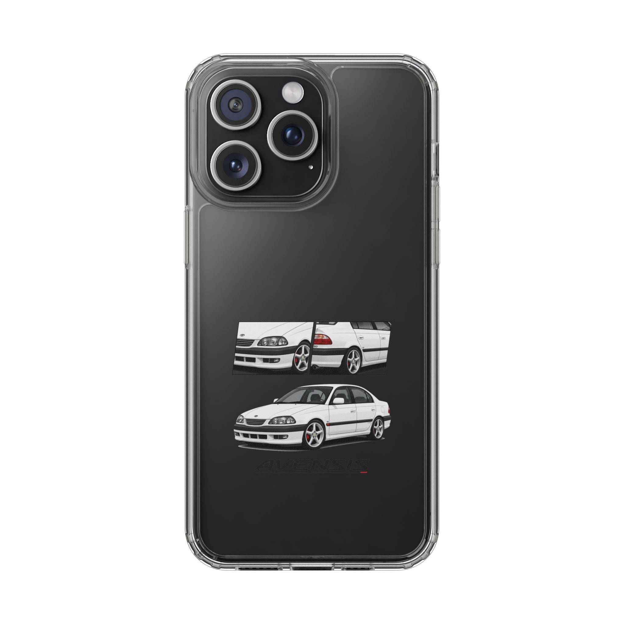 WHITE TOYOTA AVENSIS PHONE CASES
