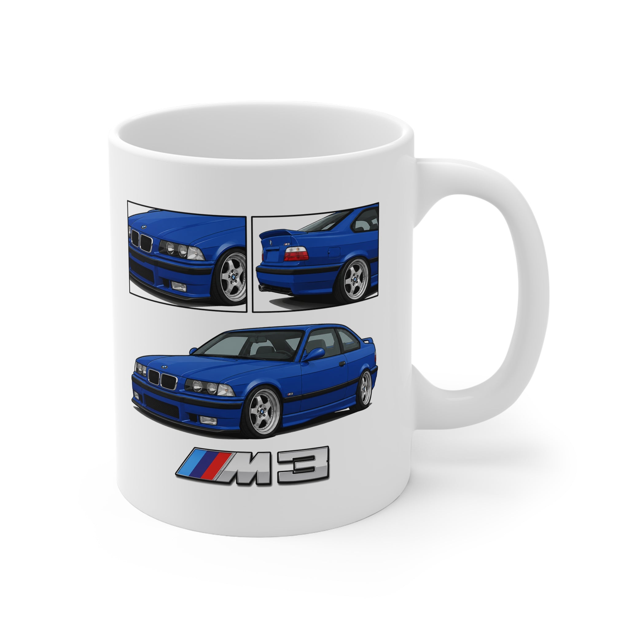 BLUE BMW M3 E36 MUG