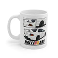 WHITE MITSUBISHI LANCER EVO 9 MUG