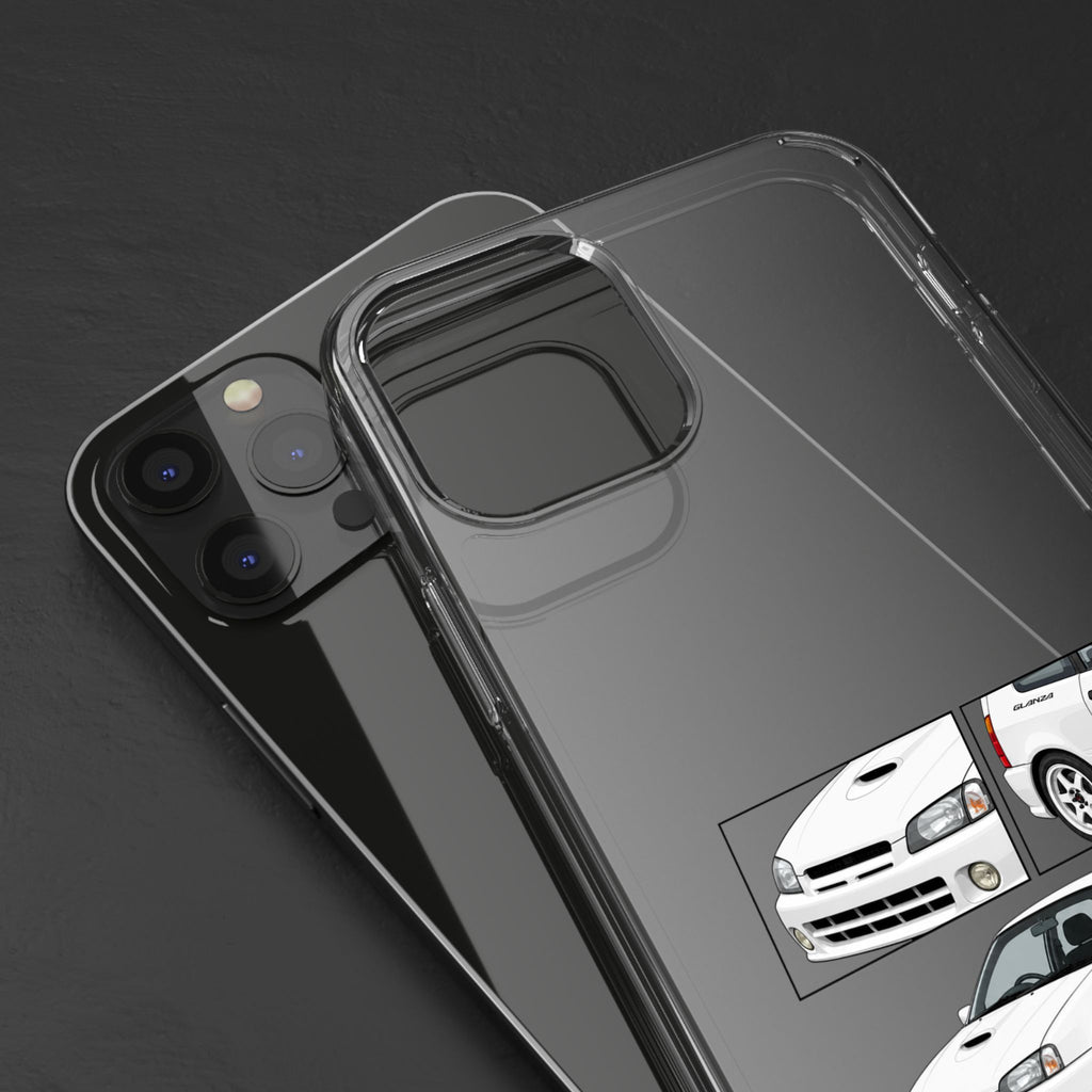 WHITE TOYOTA GLANZA PHONE CASES