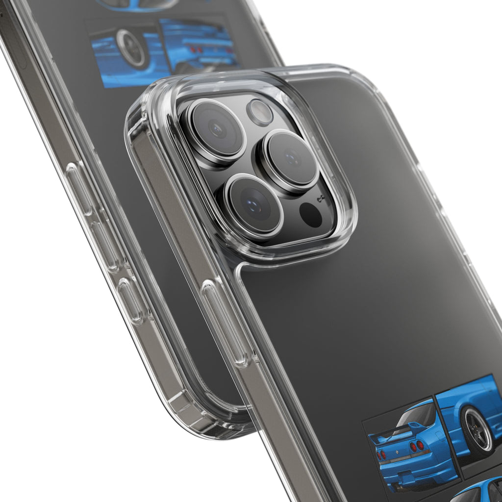 BLUE SKYLINE R33 PHONE CASE