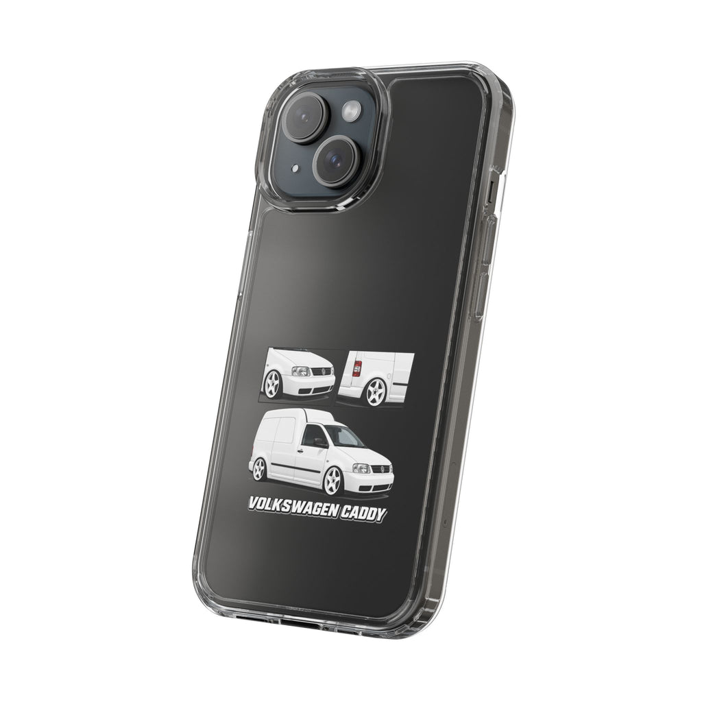 WHITE VW CADDY PHONE CASES