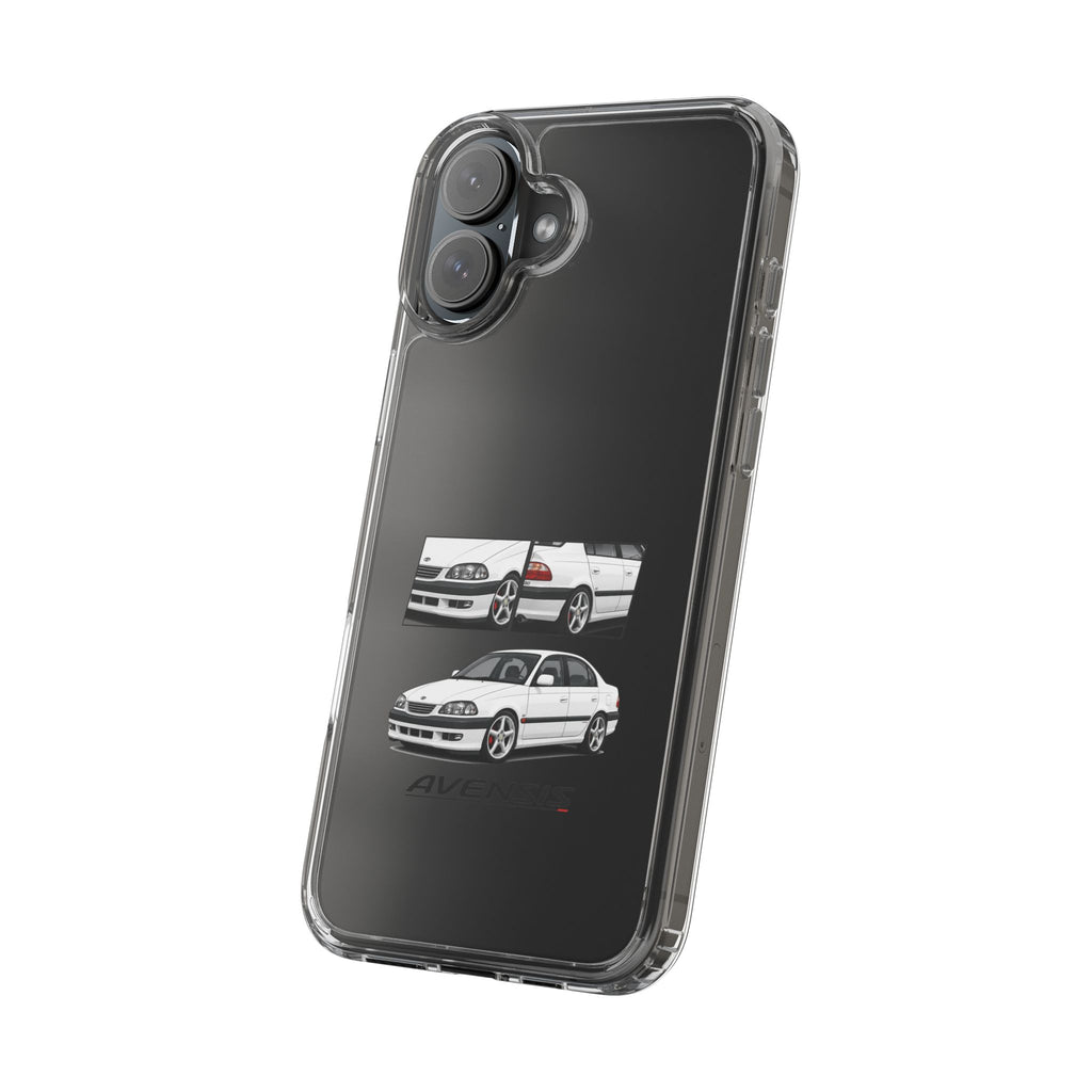 WHITE TOYOTA AVENSIS PHONE CASES