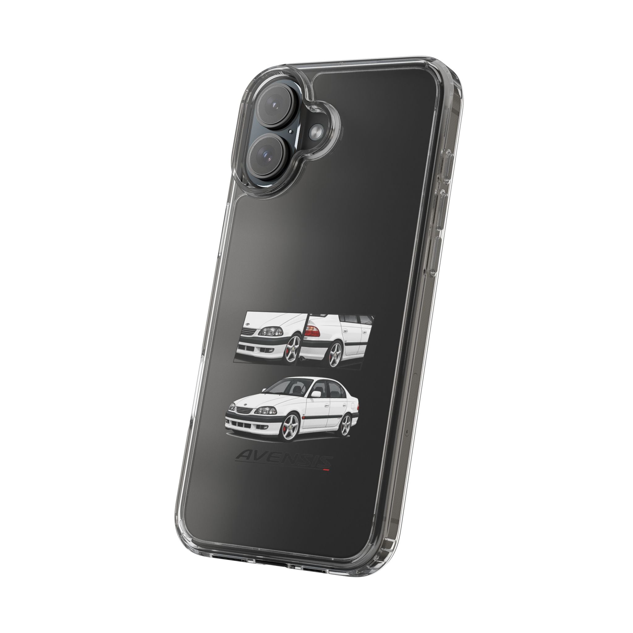 WHITE TOYOTA AVENSIS PHONE CASES
