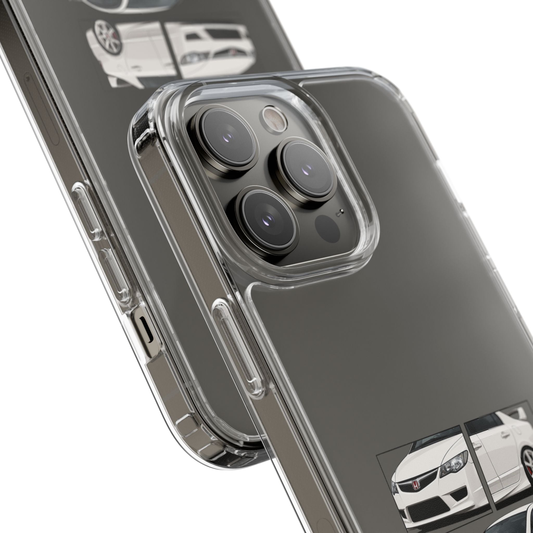 WHITE CIVIC FD PHONE CASES