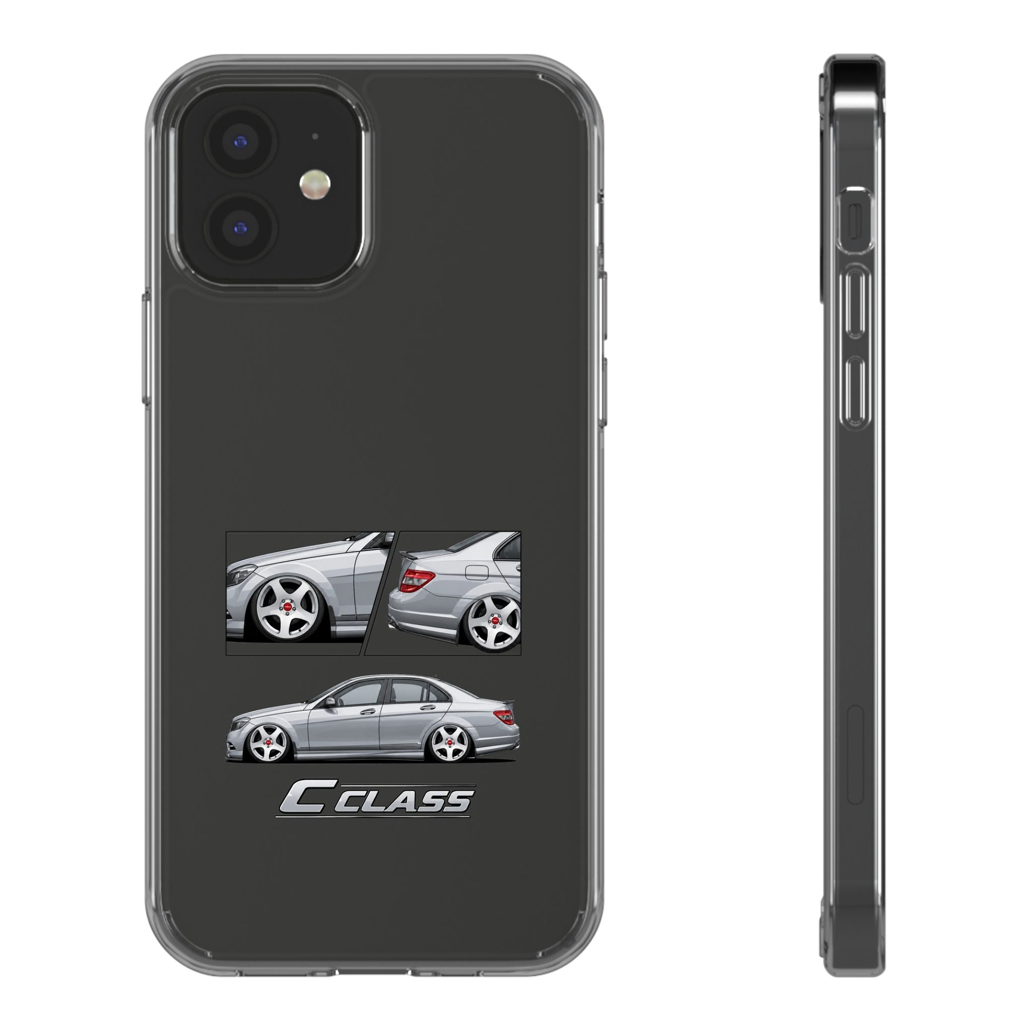 SILVER MERC C-CLASS PHONE CASES