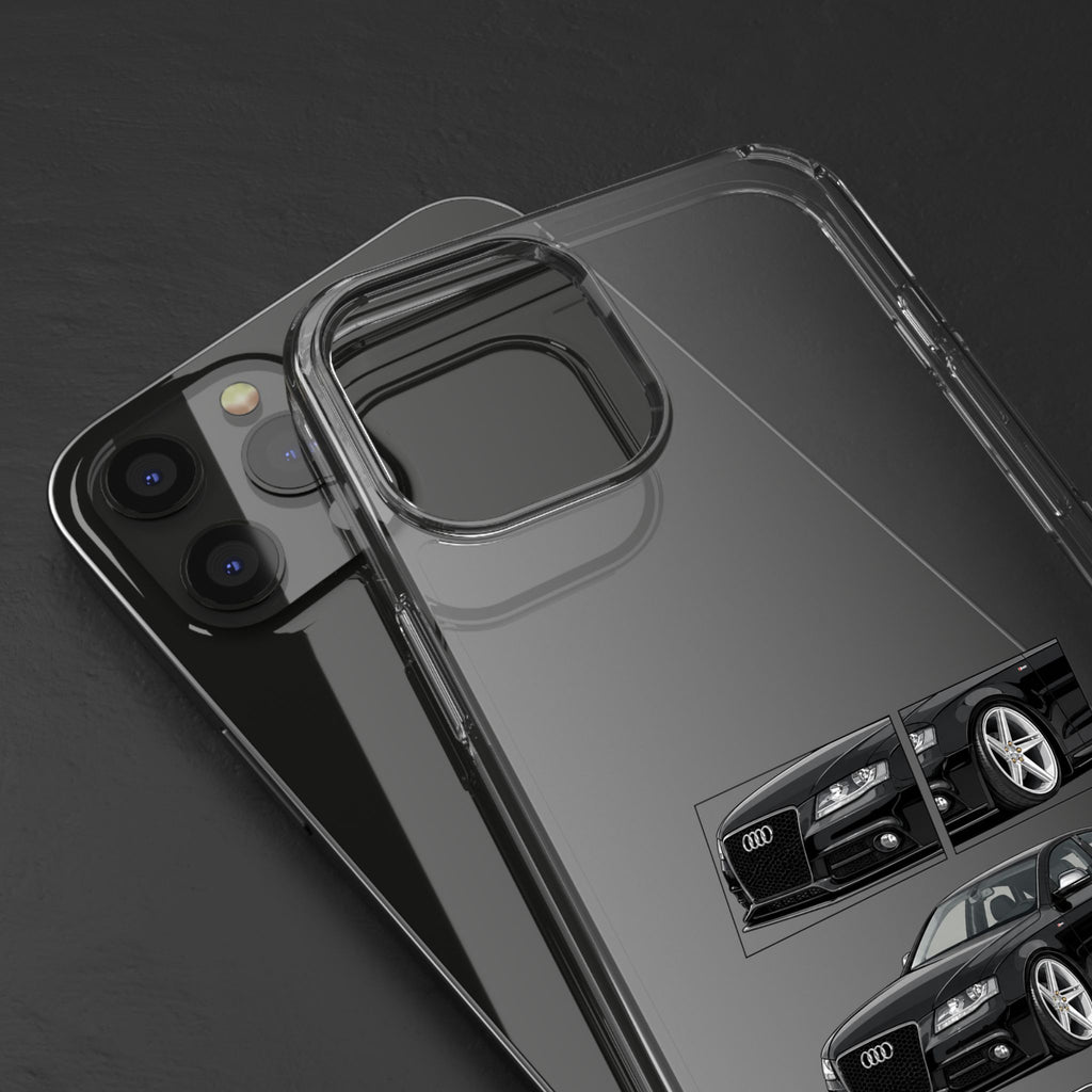 BLACK B8 AUDI A4 PHONE CASES