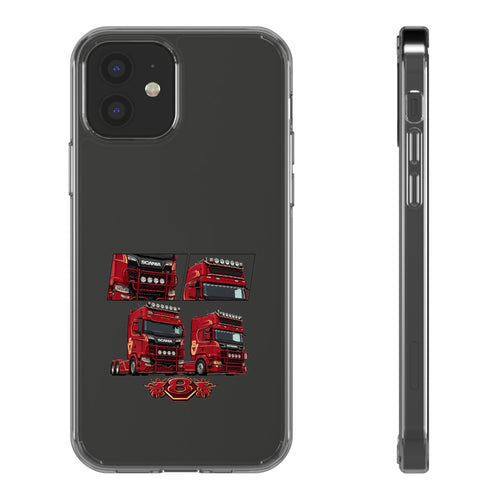 2 RED SCANIA S-SERIES PHONE CASES