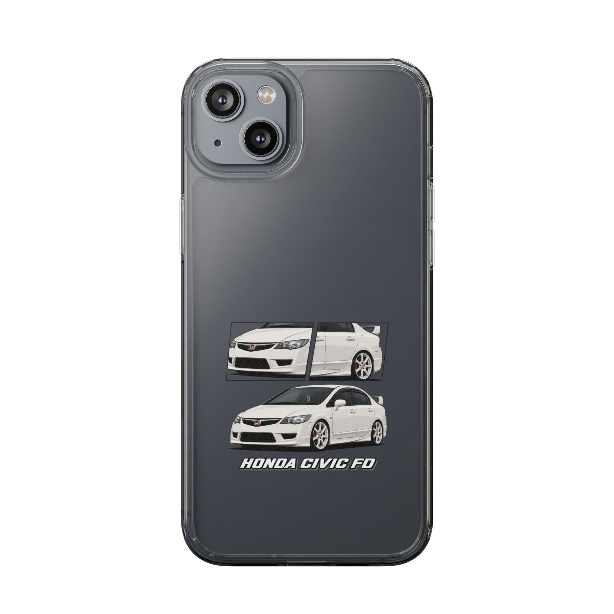 WHITE CIVIC FD PHONE CASES