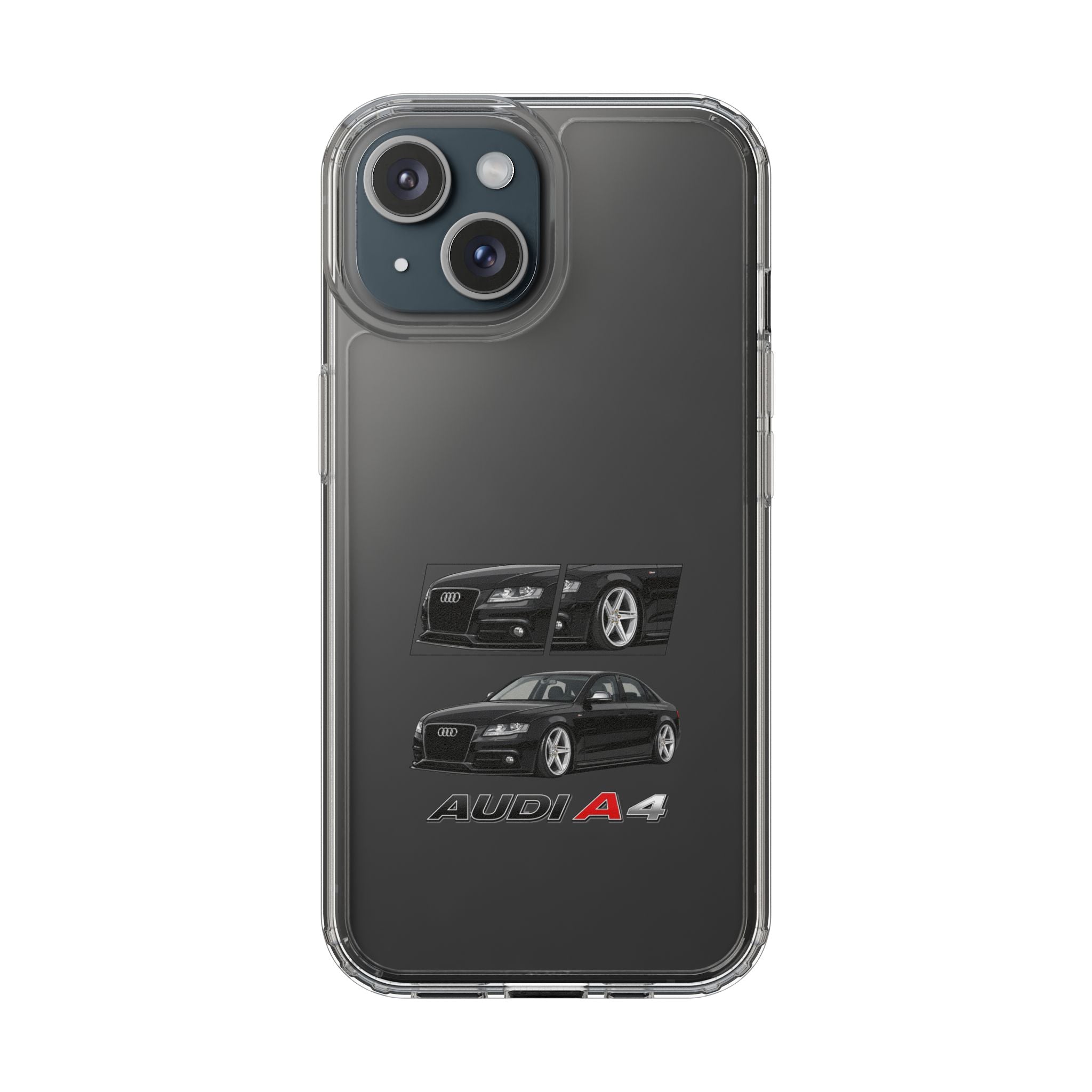 BLACK B8 AUDI A4 PHONE CASES
